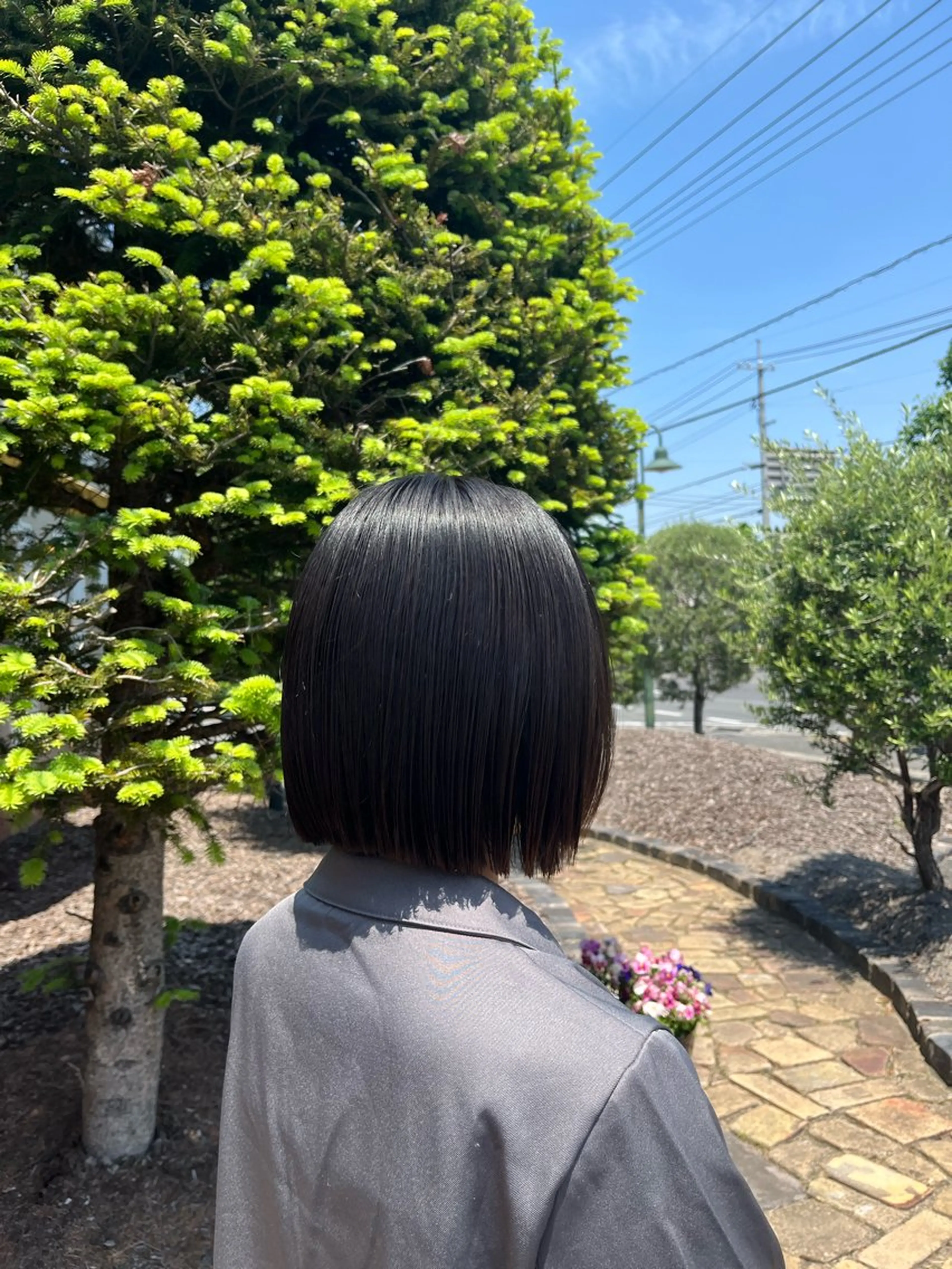 ミディアム ボブ カット 西田 早輝子🍊のヘアスタイル