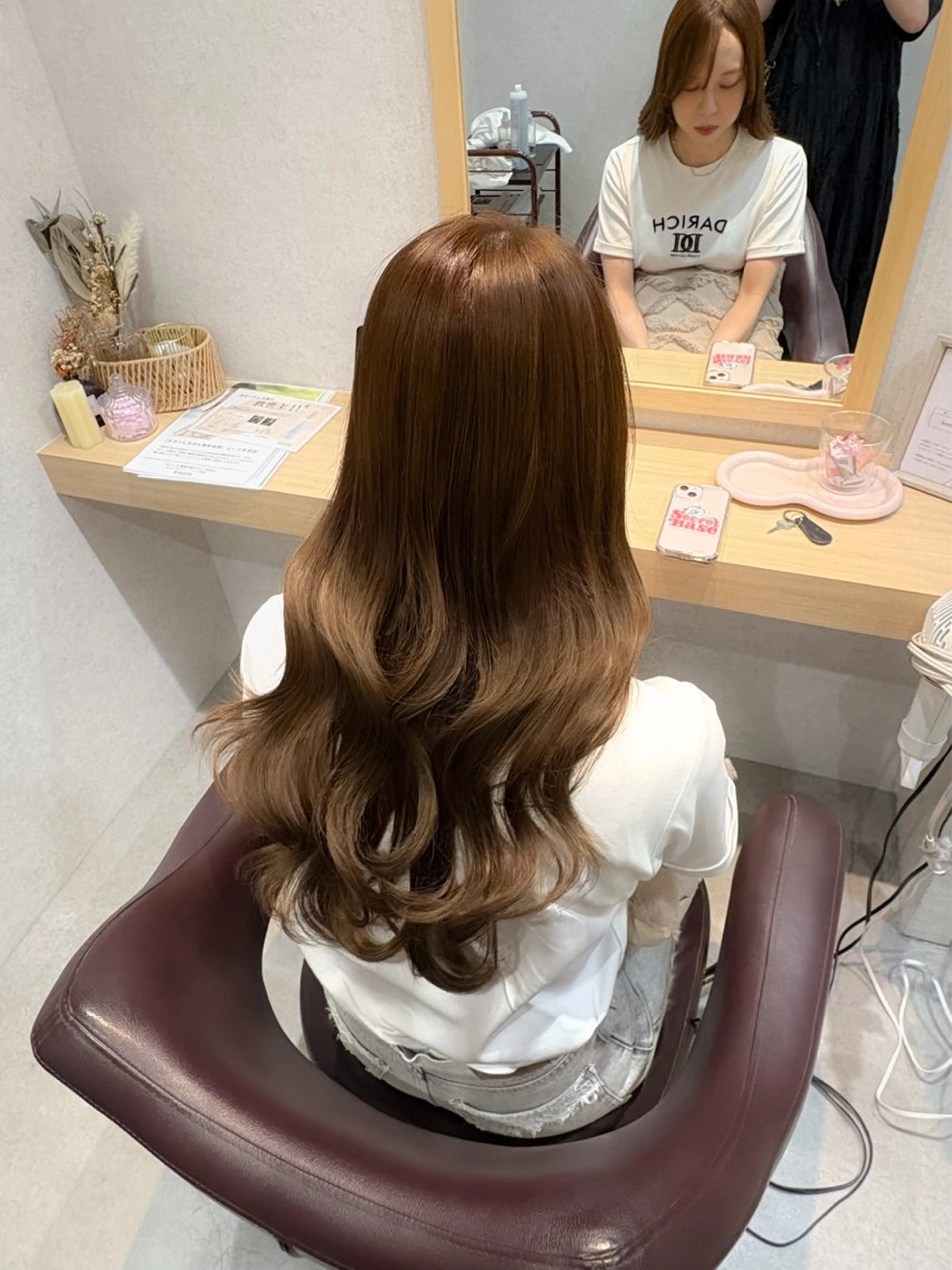 ロング カラー ブリーチ ブラウンカラー 透明感カラー ダブルカラー ブリーチなしカラー カット ヘアカラー トリートメント 透明感/暖色/艶感 💍TAMA💍のヘアスタイル