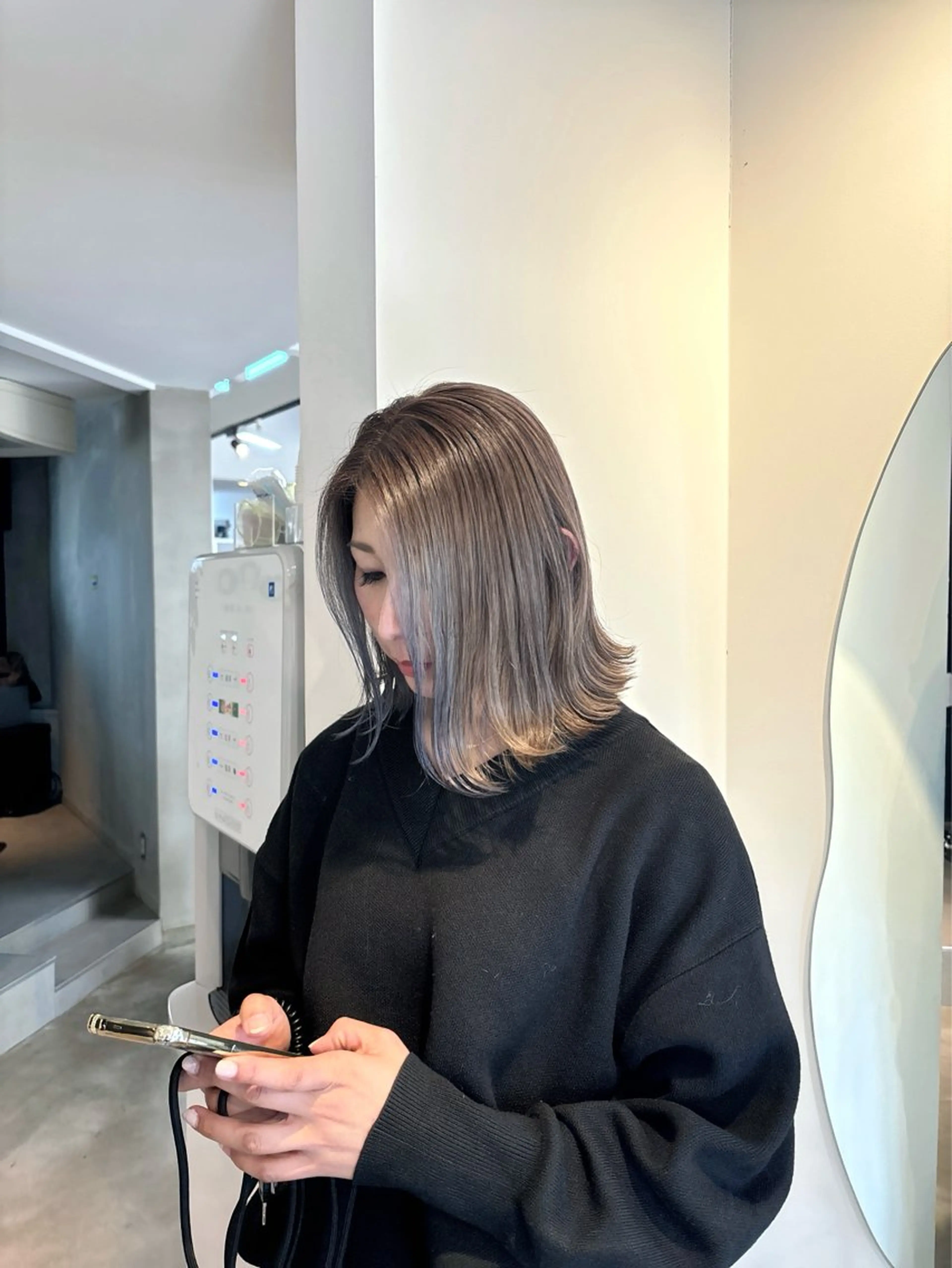 ミディアム 日比野 紅杏のヘアスタイル