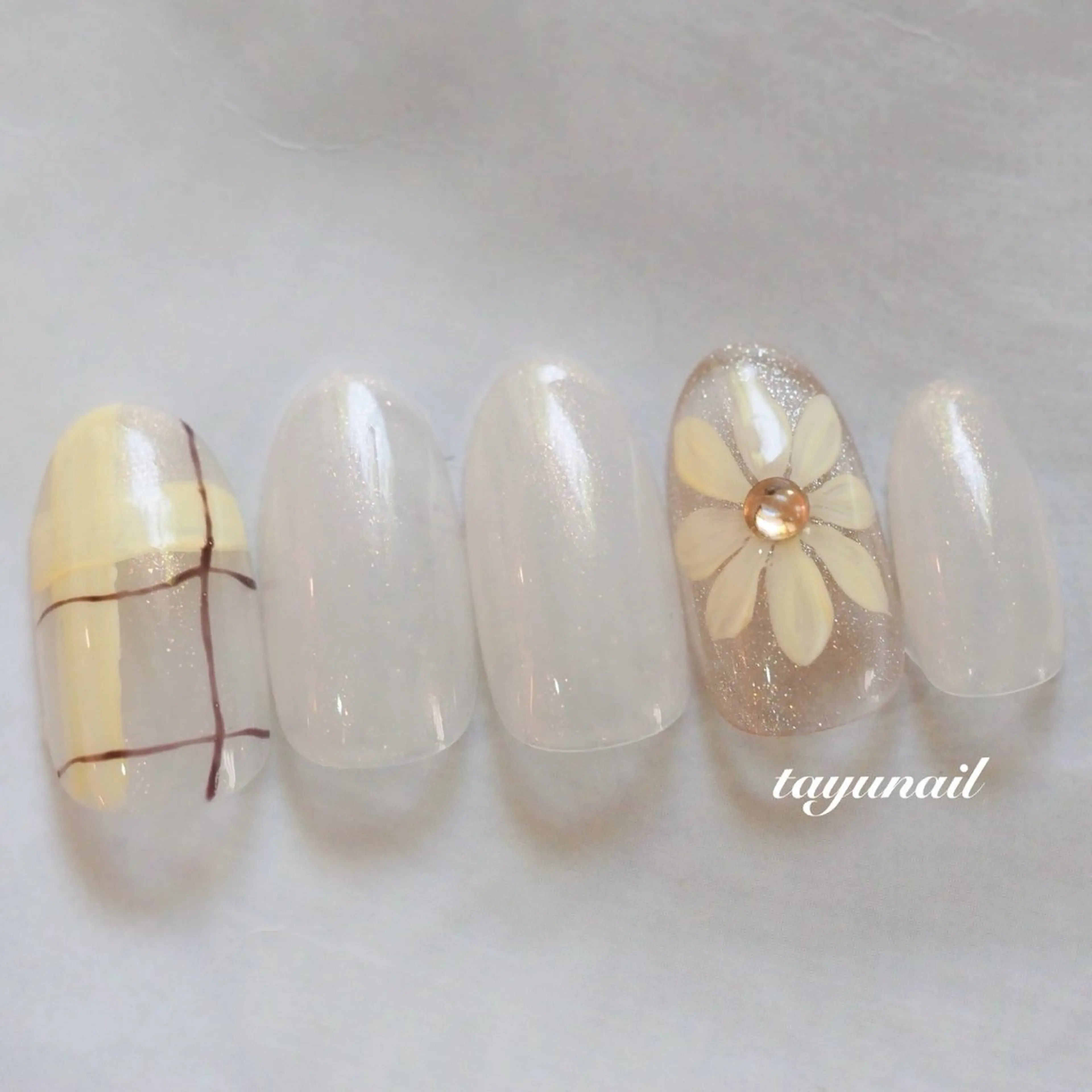 ネイル アートネイル ジェルネイル ニュアンスネイル パラジェル 夏ネイル ネイルサロン・ネイルスクール　たゆnail所属・ネイルサロン 【たゆnail】のネイルデザイン