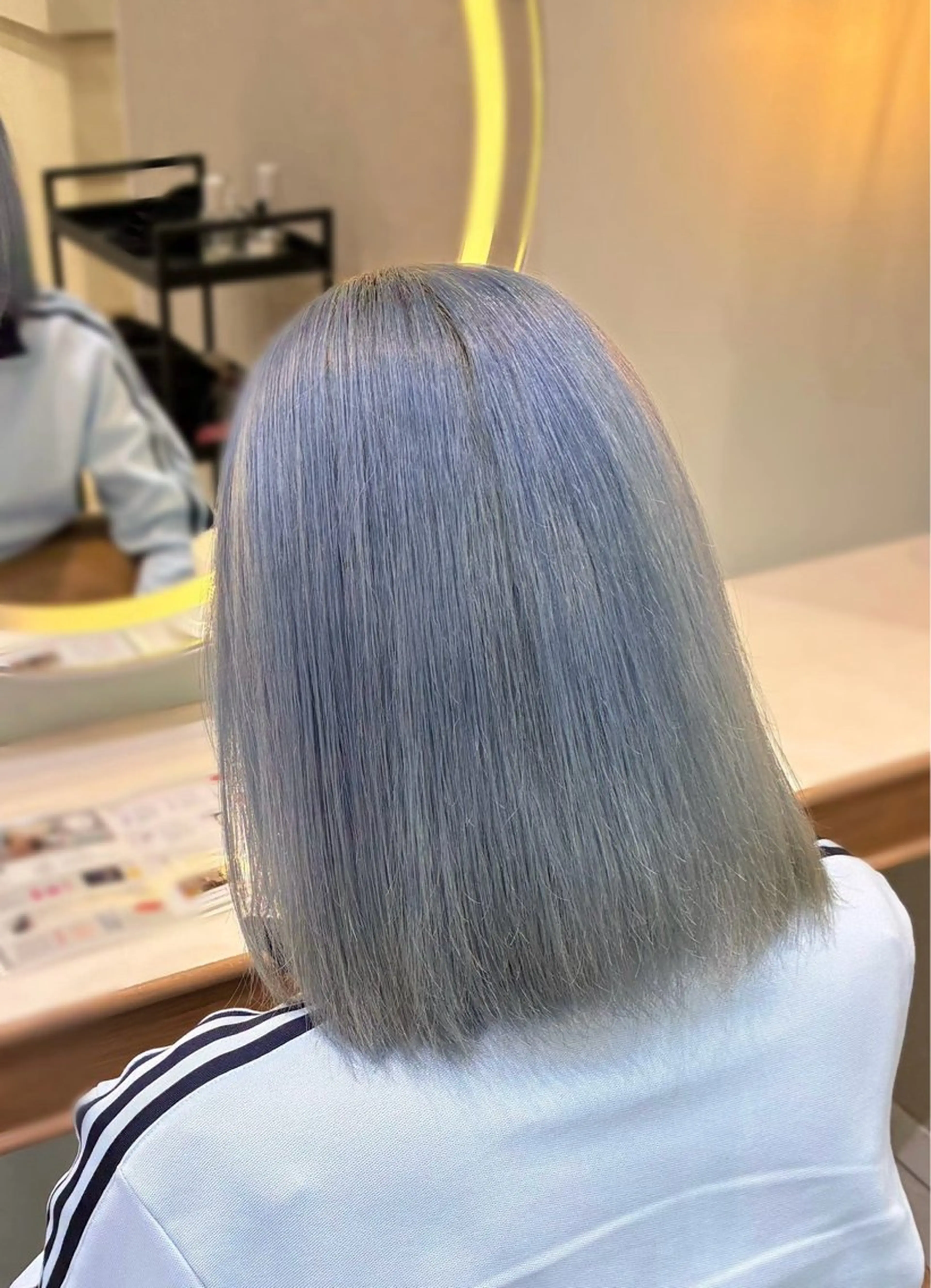 ミディアム ハイトーン/艶髪/ スパ/下北沢もえかのヘアスタイル