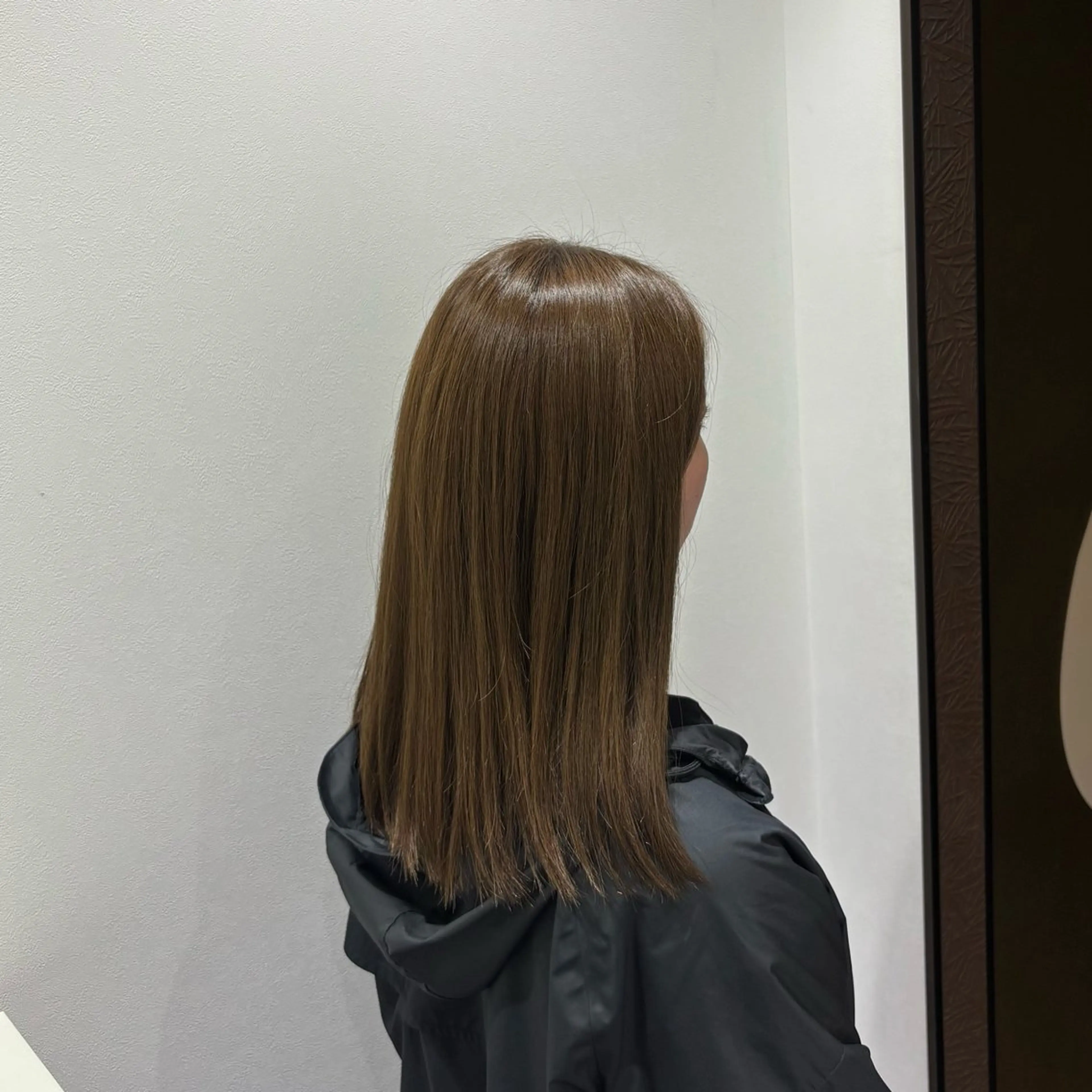 セミロング カラー ベージュカラー オリーブベージュ 🌸石間伏 愛理🌸のヘアスタイル