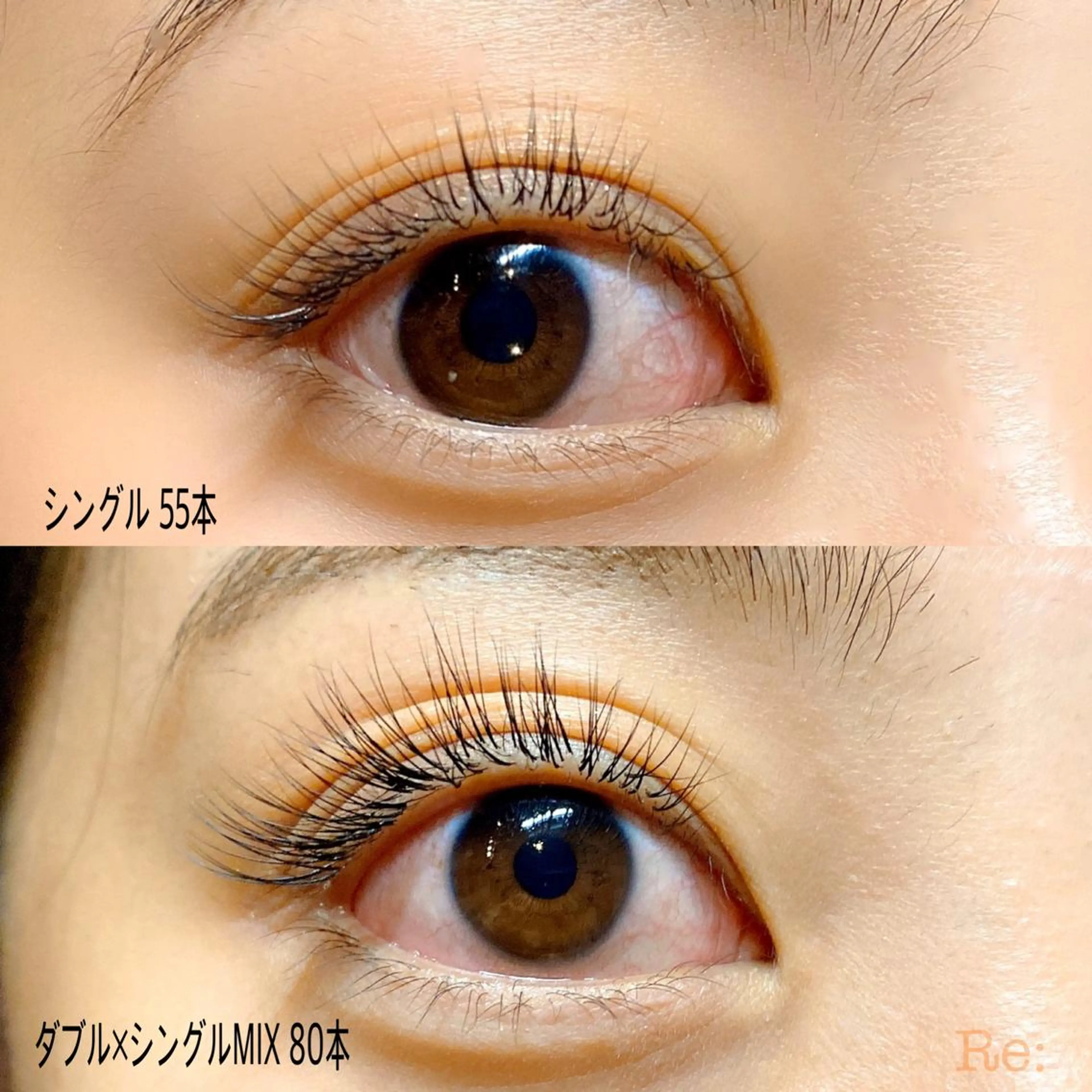 マツエク・マツパ フラットラッシュ Jカール セーブル Lash Re：のマツエク・マツパデザイン
