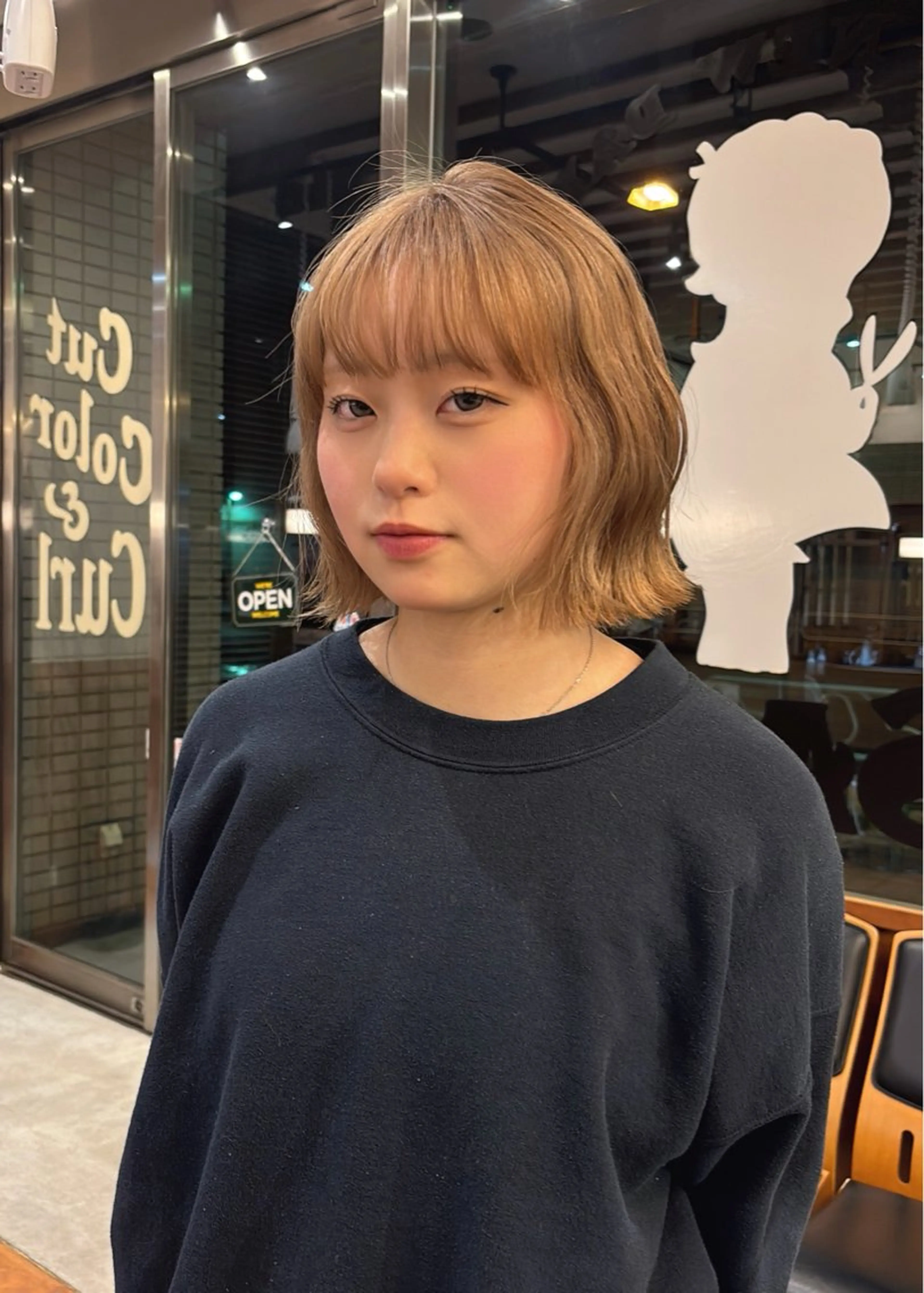 カラー ヘアカラー トリートメント SASAnagano 堀内未梨のヘアスタイル