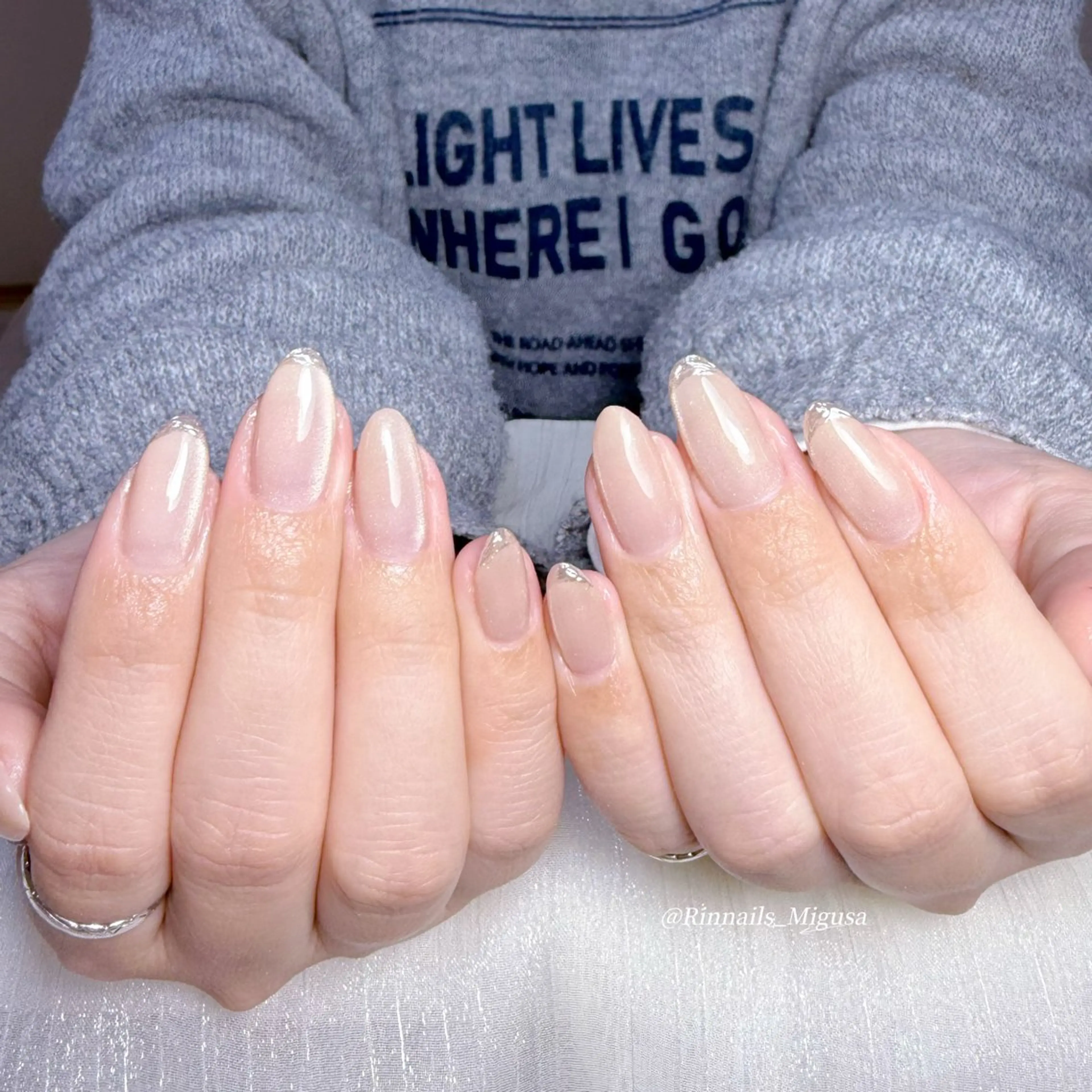 ミディアム RIN NAILS ᥫ᭡Migusaのネイルデザイン