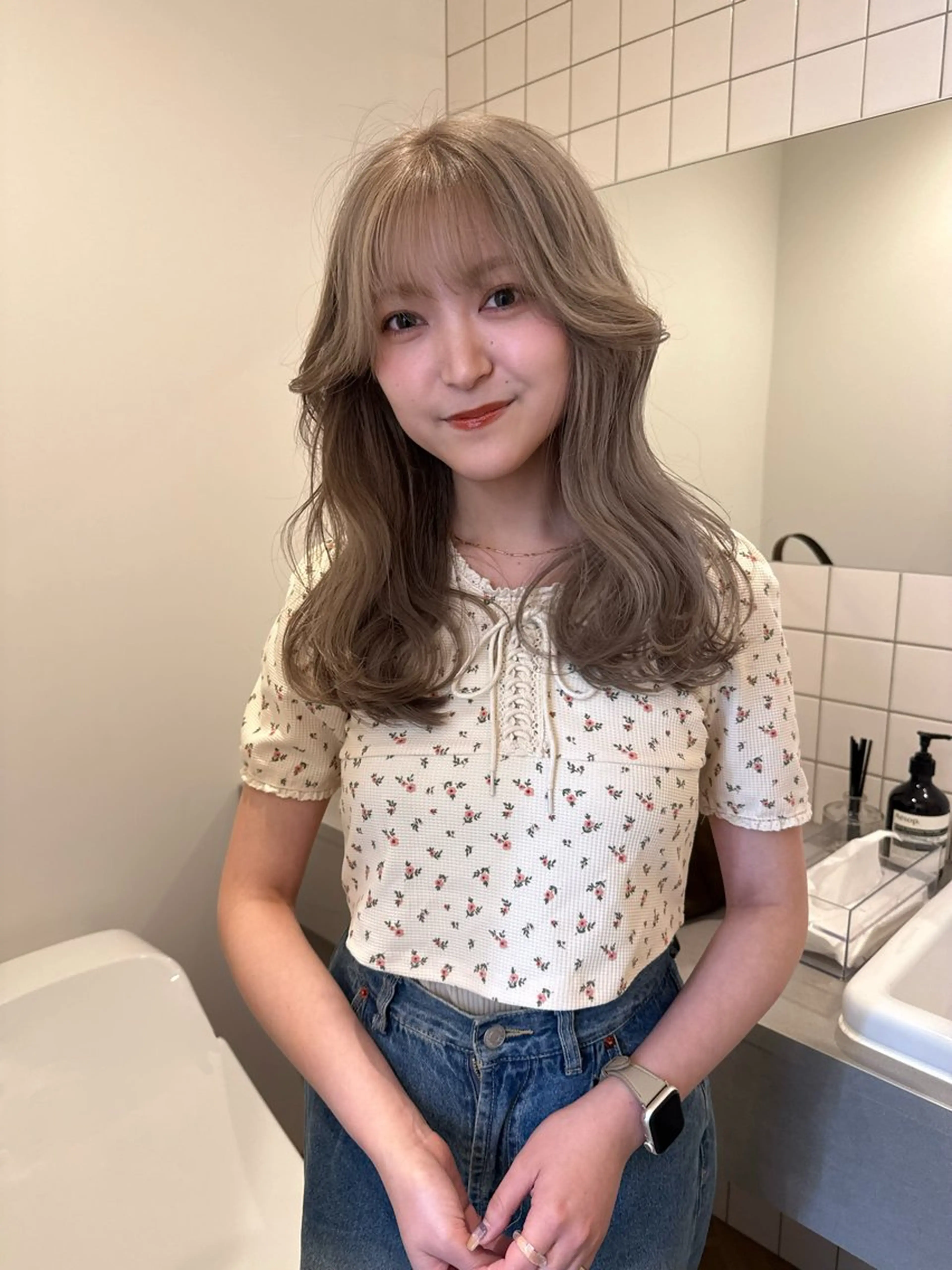 【🐬2回目の方限定30%off】カット(ショート不可)+ケアブリーチカラーの写真