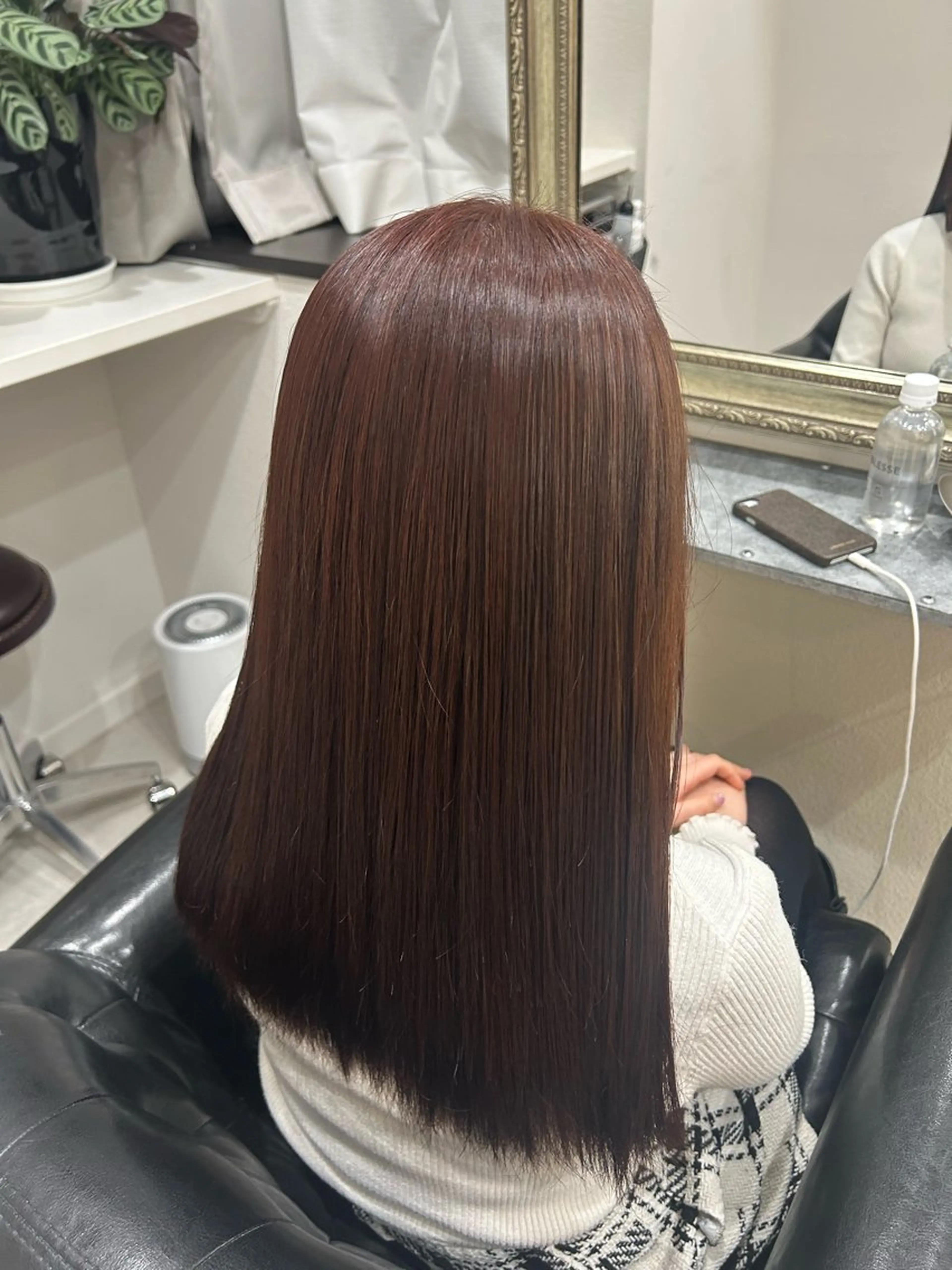 カラー ケアブリーチ/透明感 ピンクカラー/ふうとのヘアスタイル