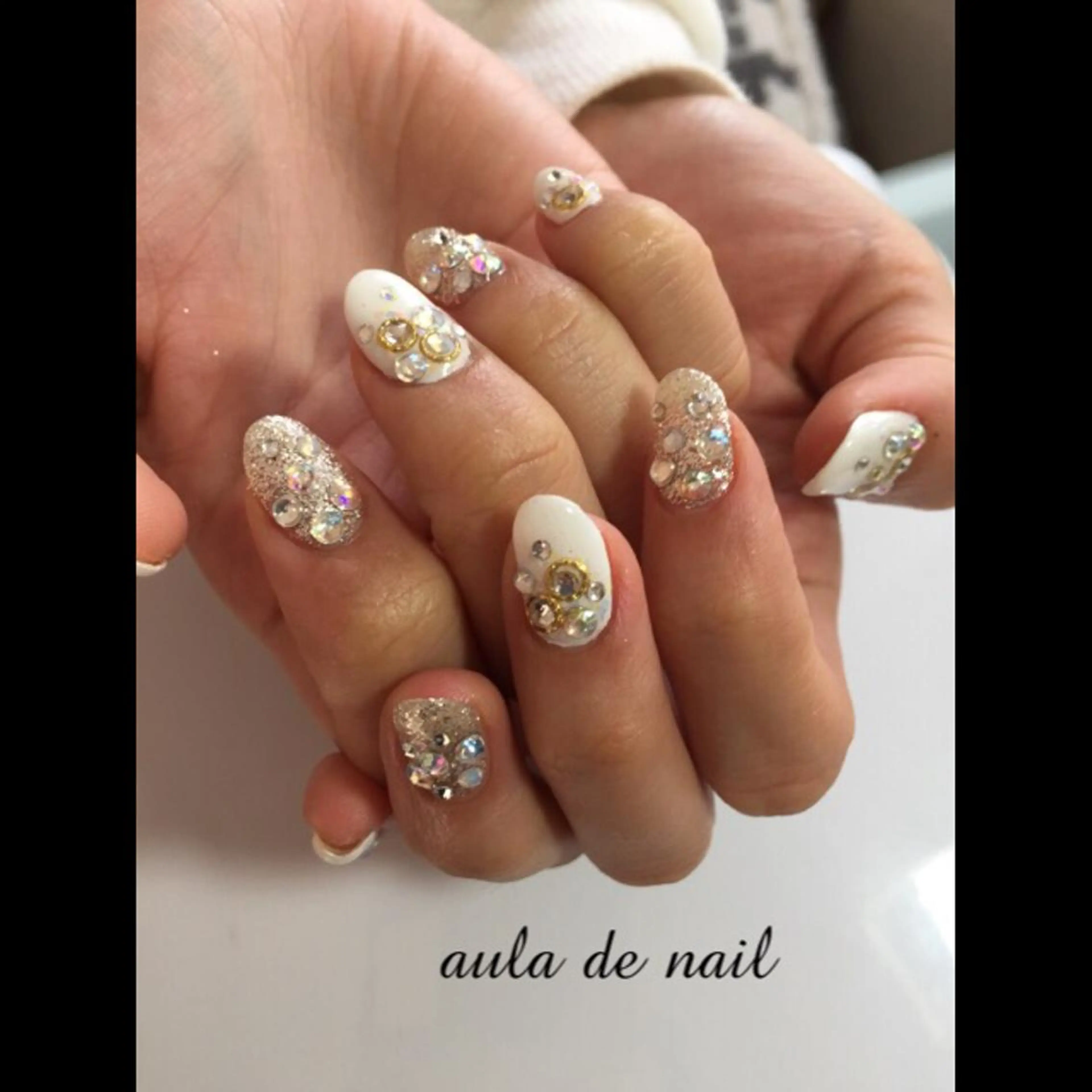 ネイル ブライダルネイル auladenail アウラデネイルのネイルデザイン