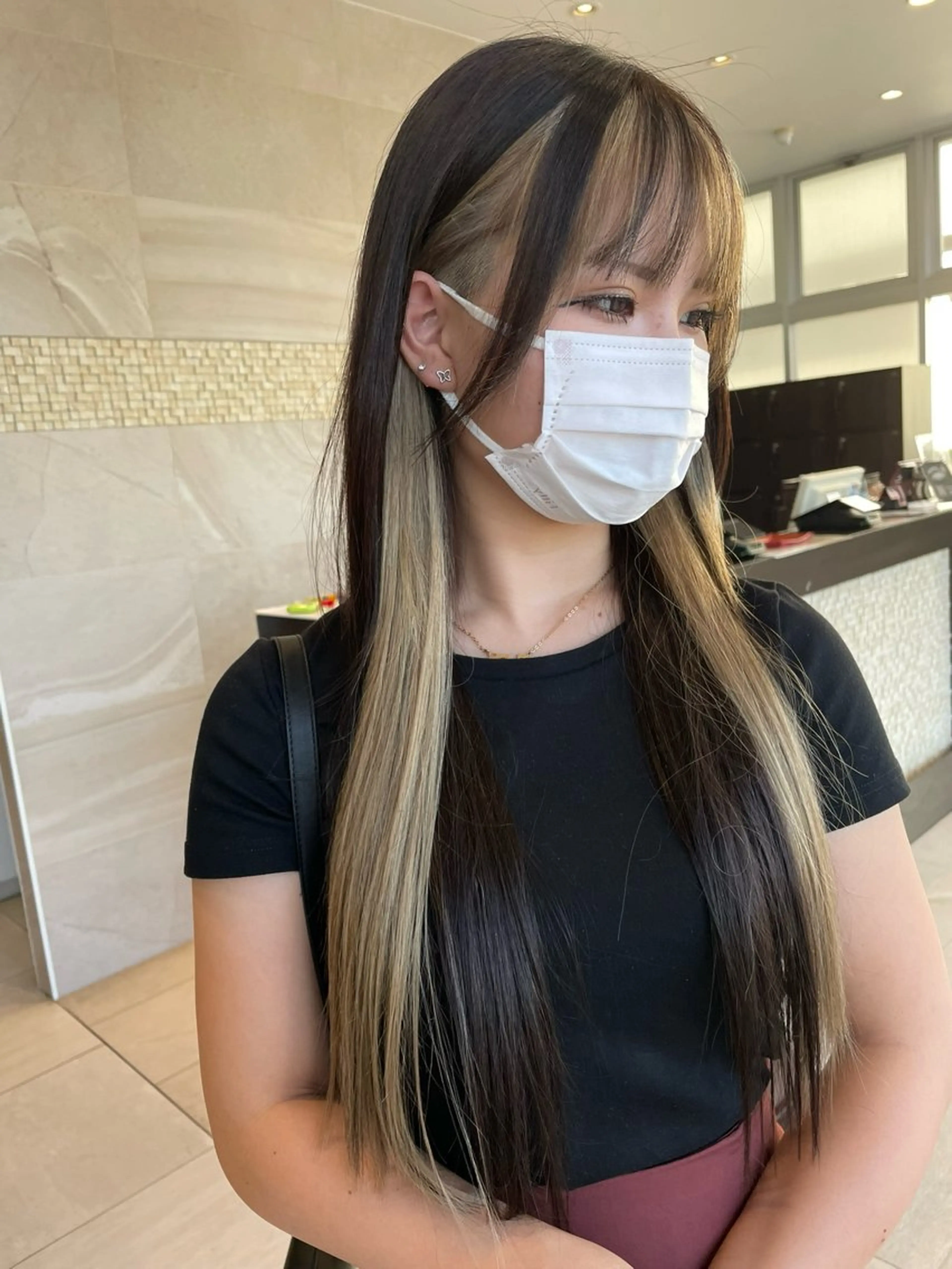 ロング 松永 果菜のヘアスタイル