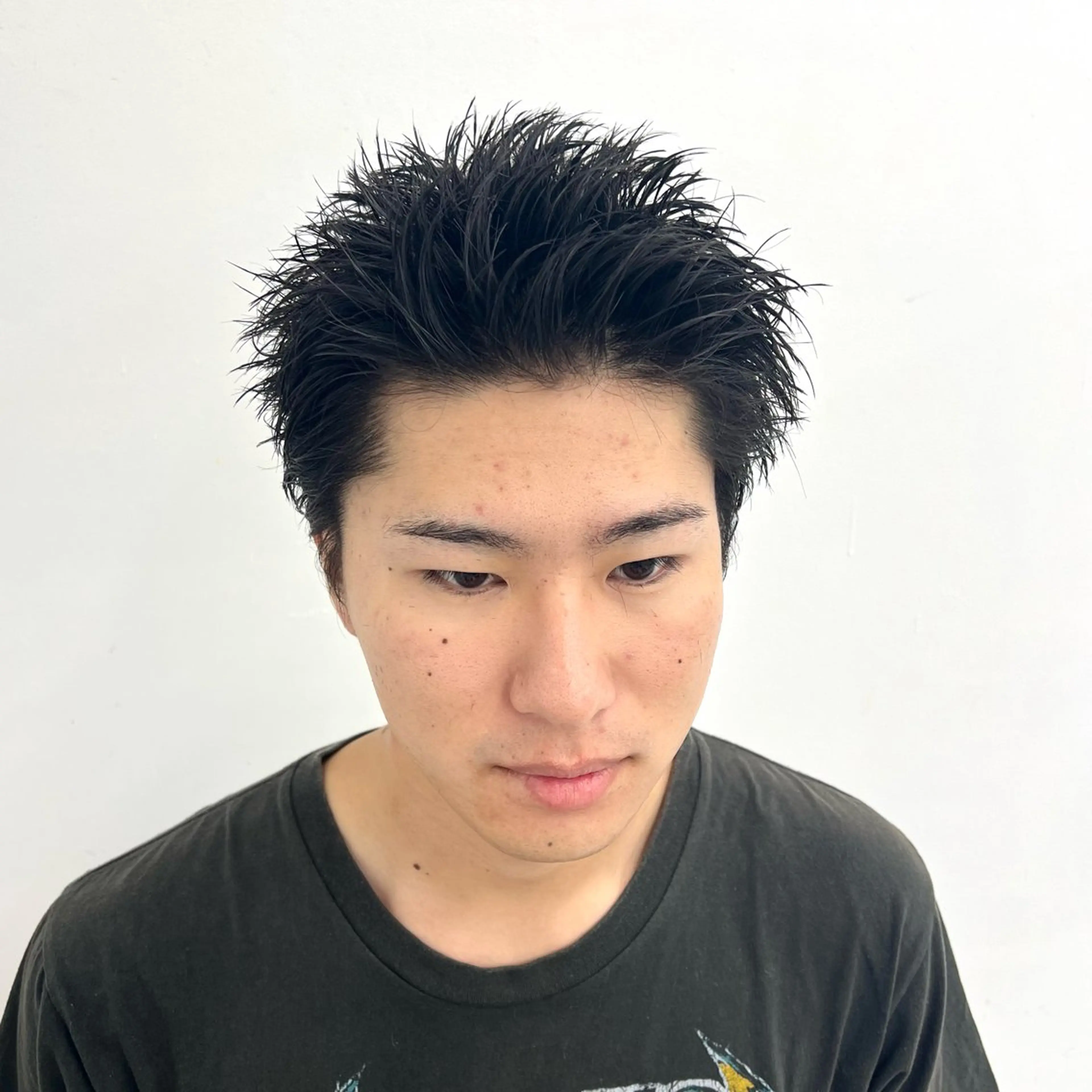 メンズ スパイキーショート カット 柏メンズカットパーマ NO.1タイチのヘアスタイル