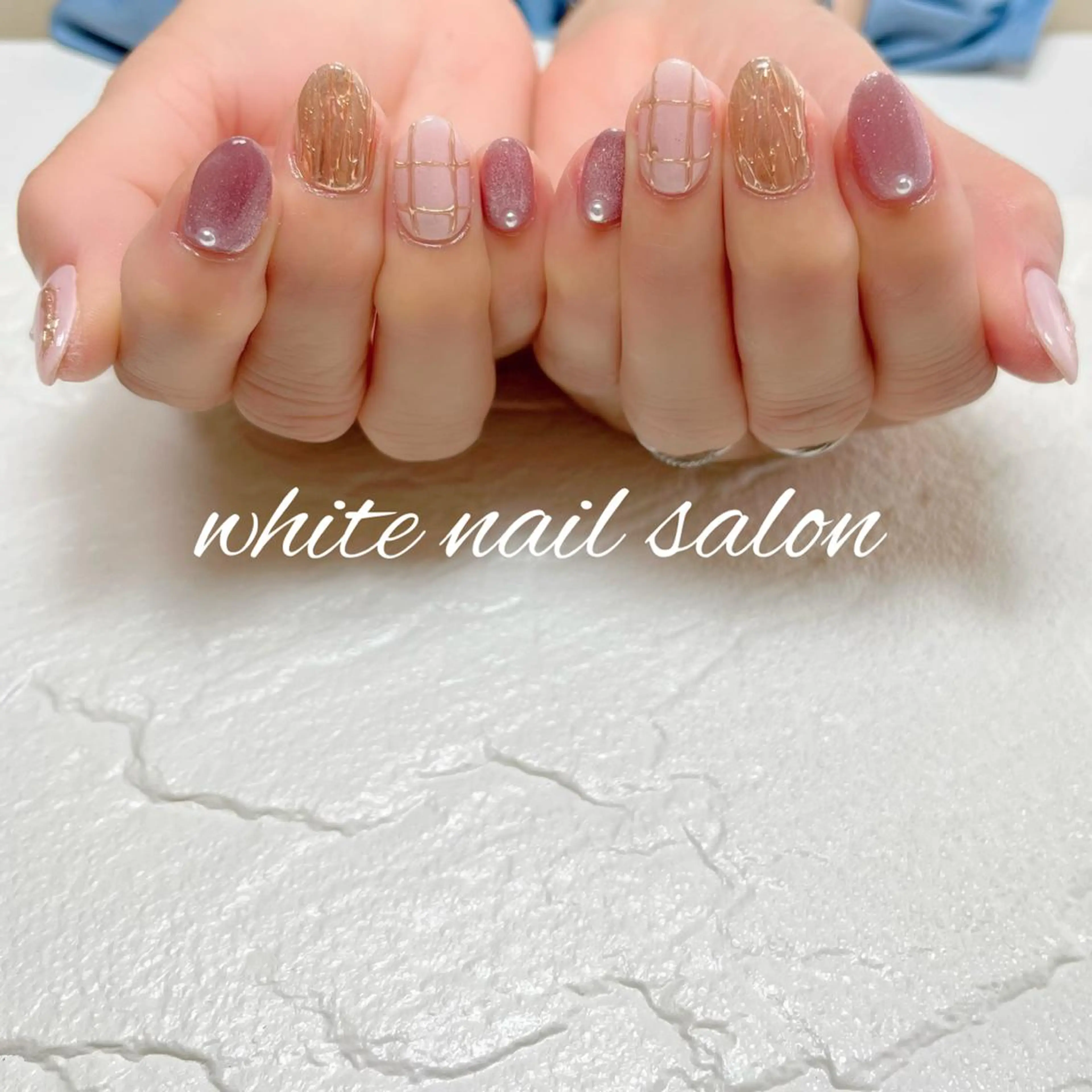 ネイル フットネイル ジェルネイル ハードジェル ラメ(グリッター) 持ち込み ハンドネイル white nail salonのネイルデザイン