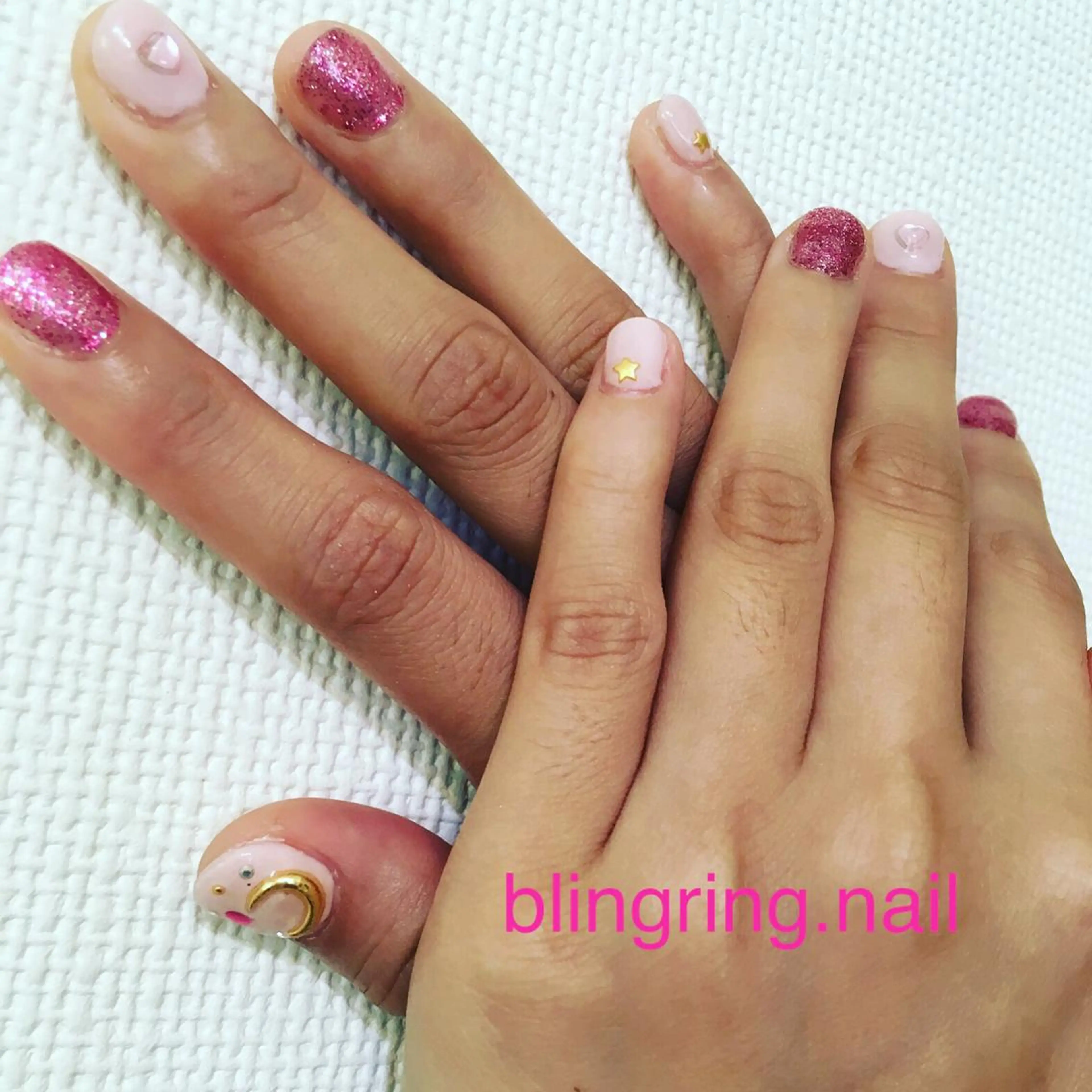 ネイル ピンク ハンドネイル 🌈KANÅKO 🌈のネイルデザイン