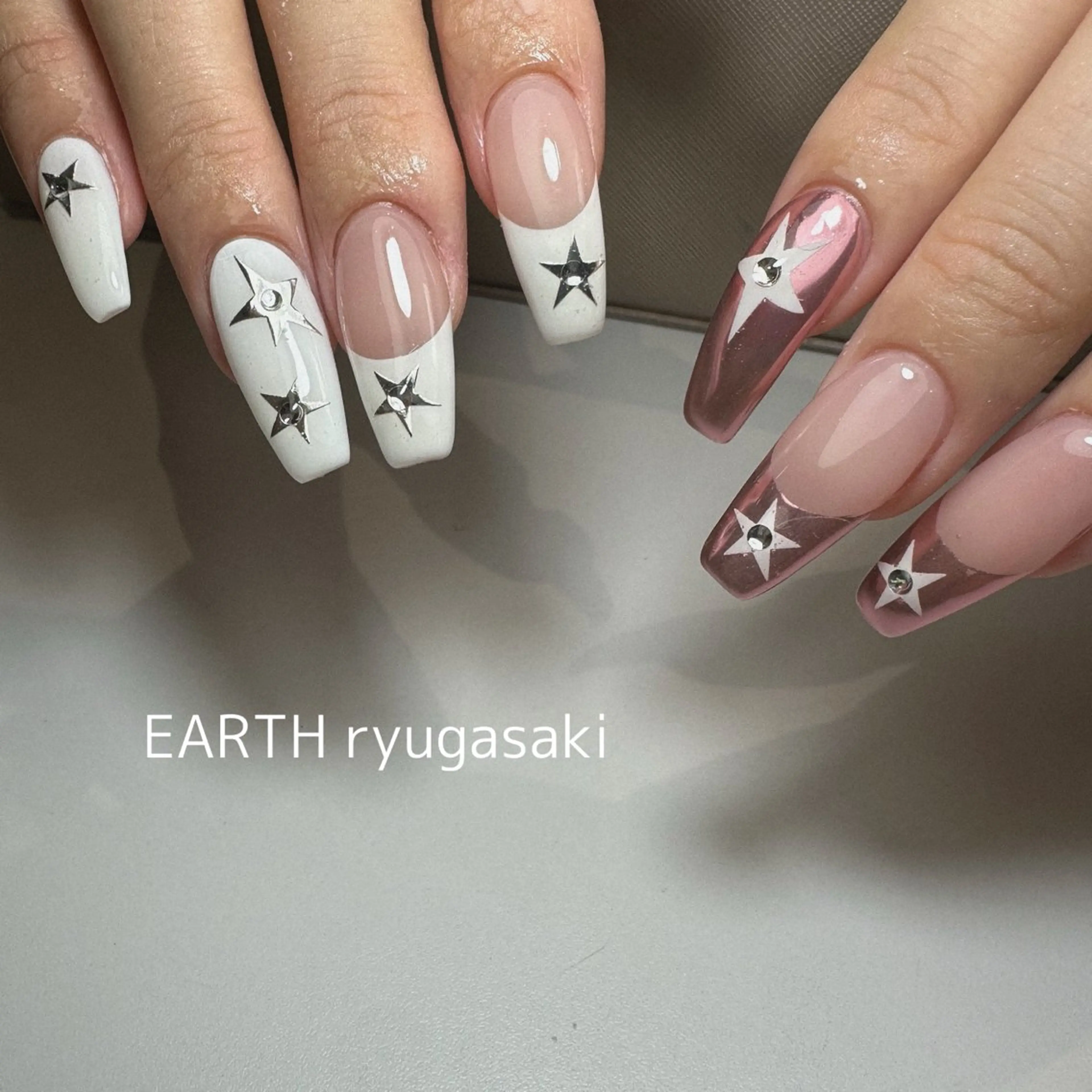 ネイル hair&make EARTH coiffure beaute 龍ケ崎店所属・tomita ayakaのネイルデザイン