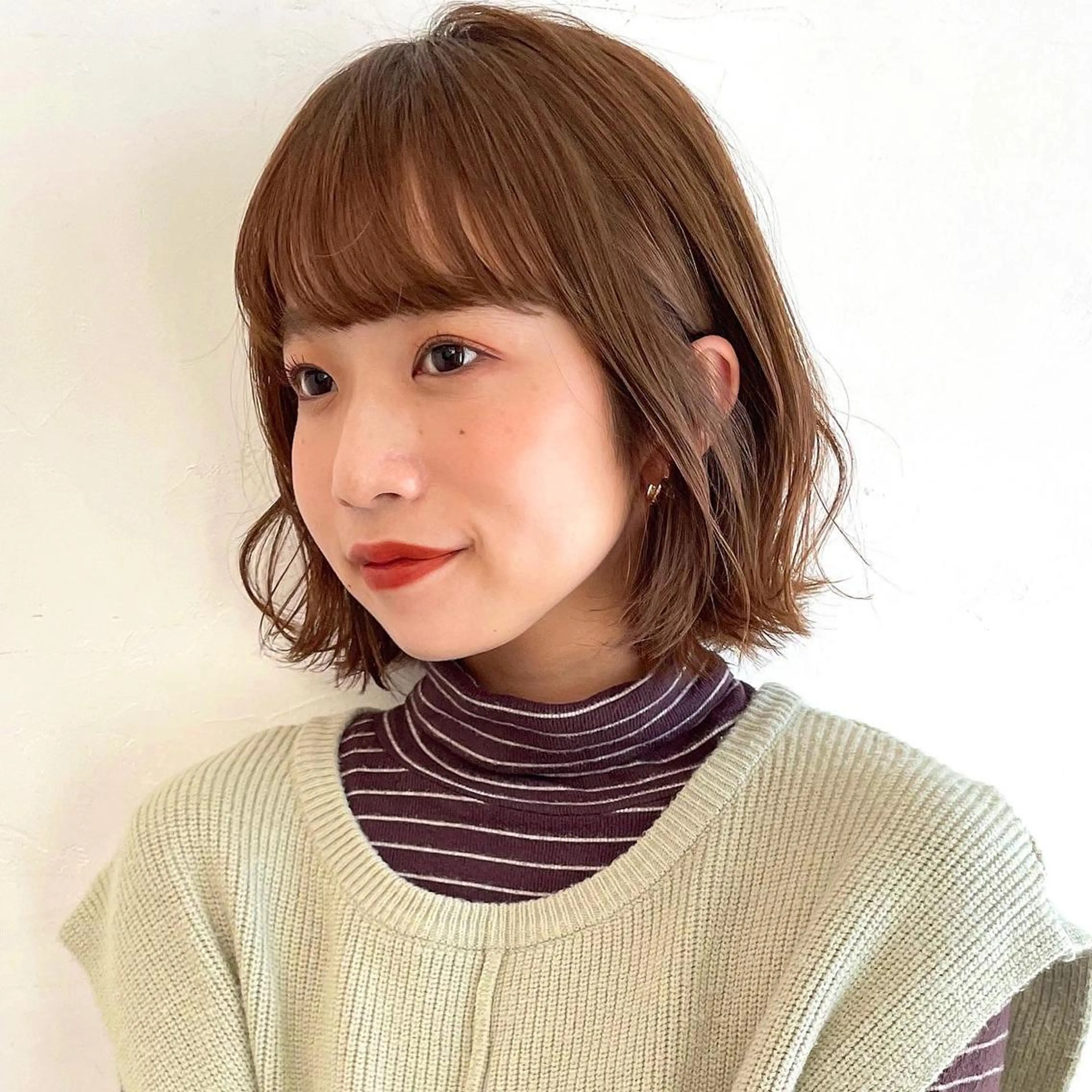 ショート カラー ボブ OAK 学芸大学所属・秋葉萌　透明感カラー /レイヤー/ボブ♡のヘアスタイル