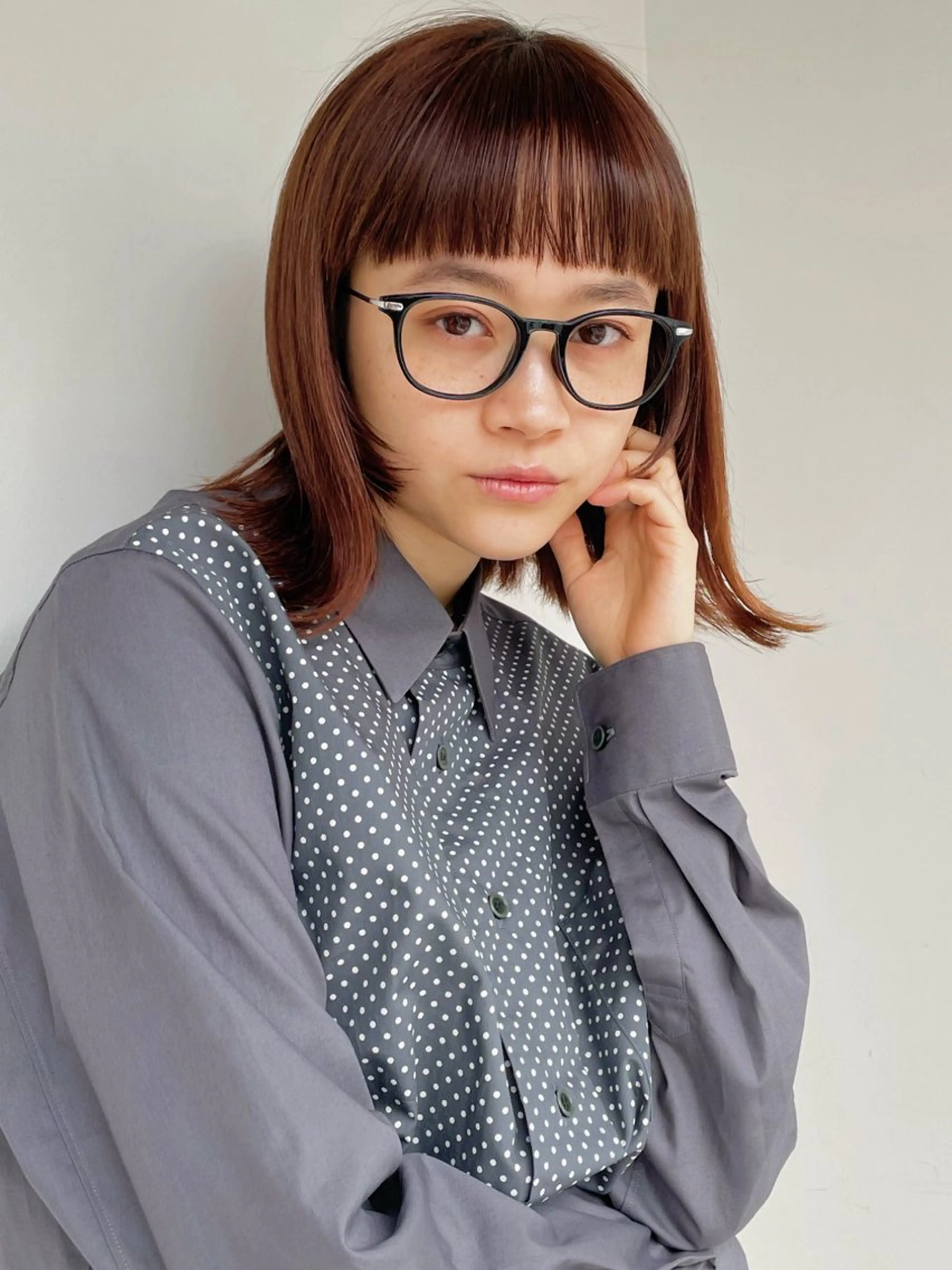 ミディアム 縮毛矯正 トリートメント カット 縮毛矯正 トリートメント ボブ/ミディアム 親しみやすさ/さくらのヘアスタイル