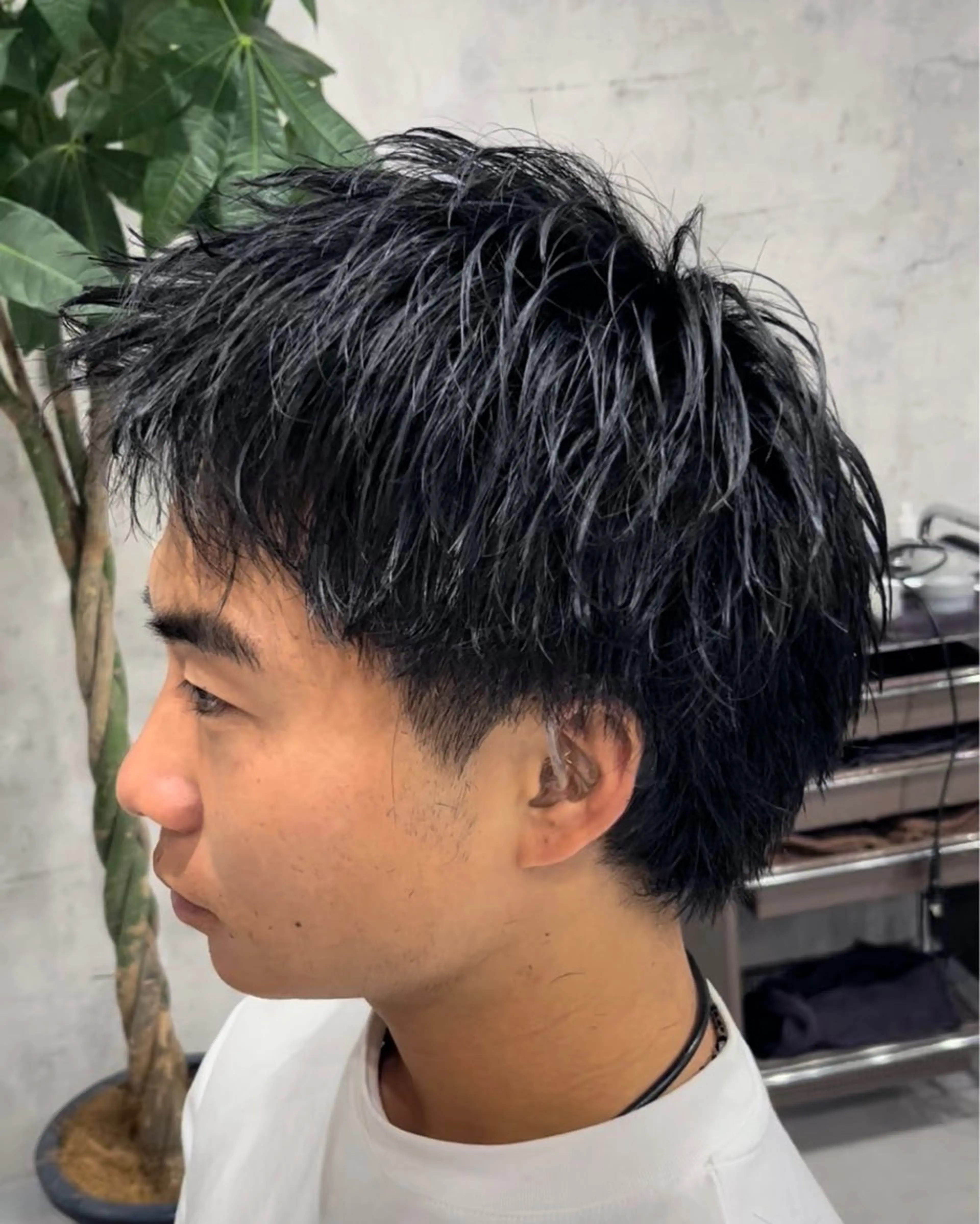 ショート メンズ アップバング メンズショート ショートヘア カット トリートメント 【店長】メンズ職人 短髪　ハイトーン🔥のヘアスタイル