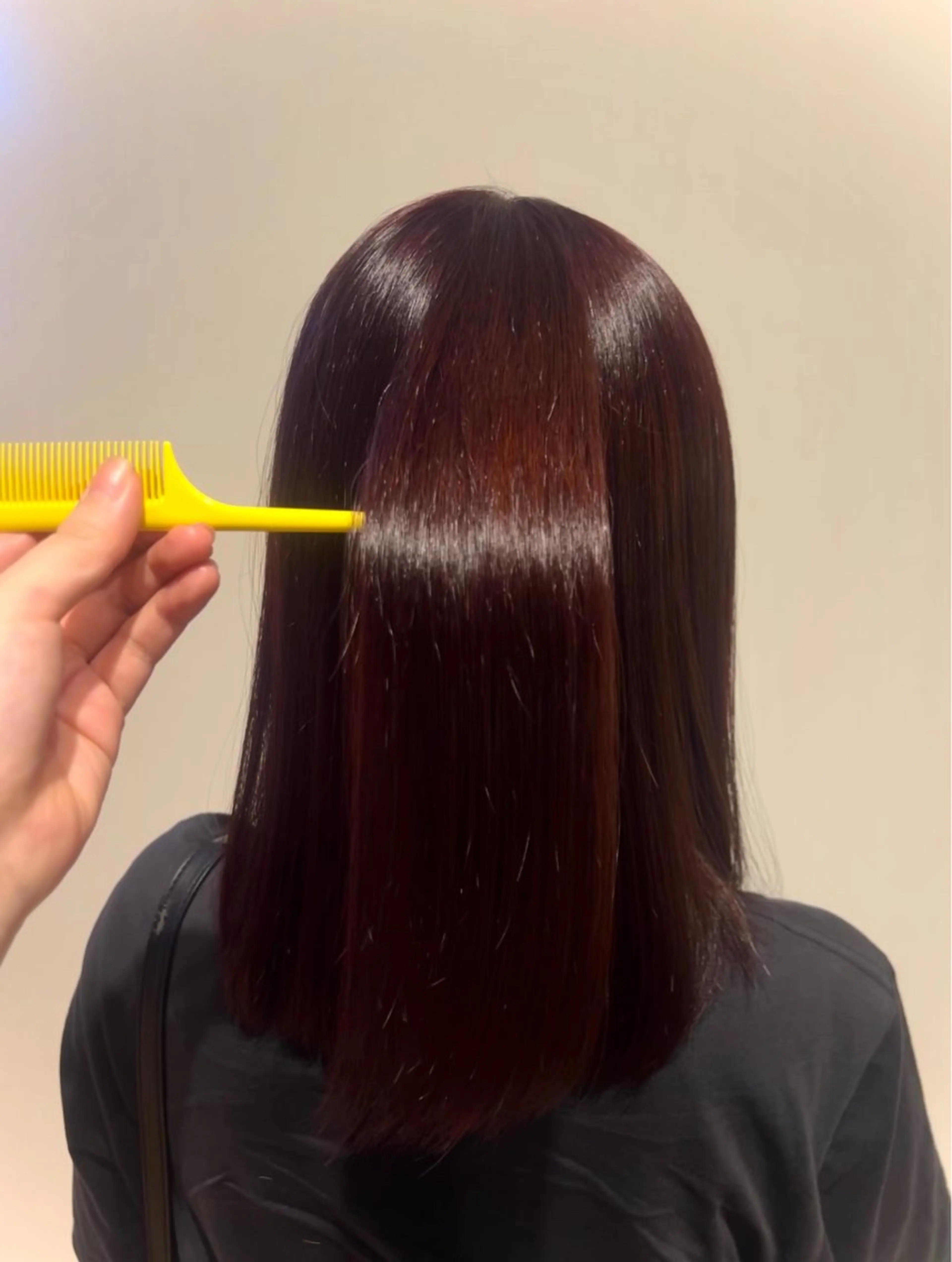 カラー ボルドーカラー カット ヘアカラー トリートメント レディース特化 ナチュラル☘︎︎芹七のヘアスタイル