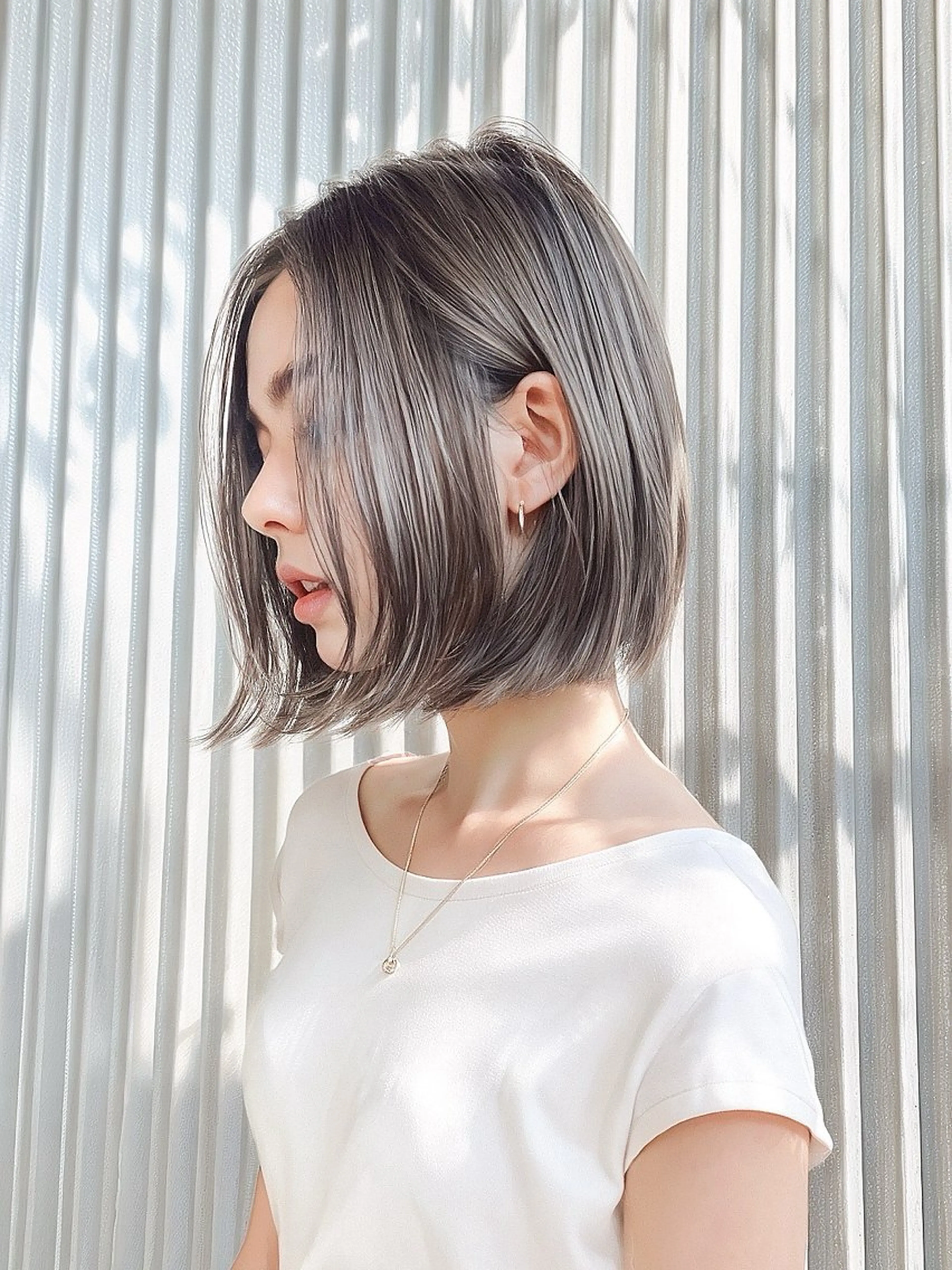ショート カラー 透明感カラー グレージュ ヘアカラー トリートメント 柔らかいカラー/ 透明感/Airi🎀のヘアスタイル