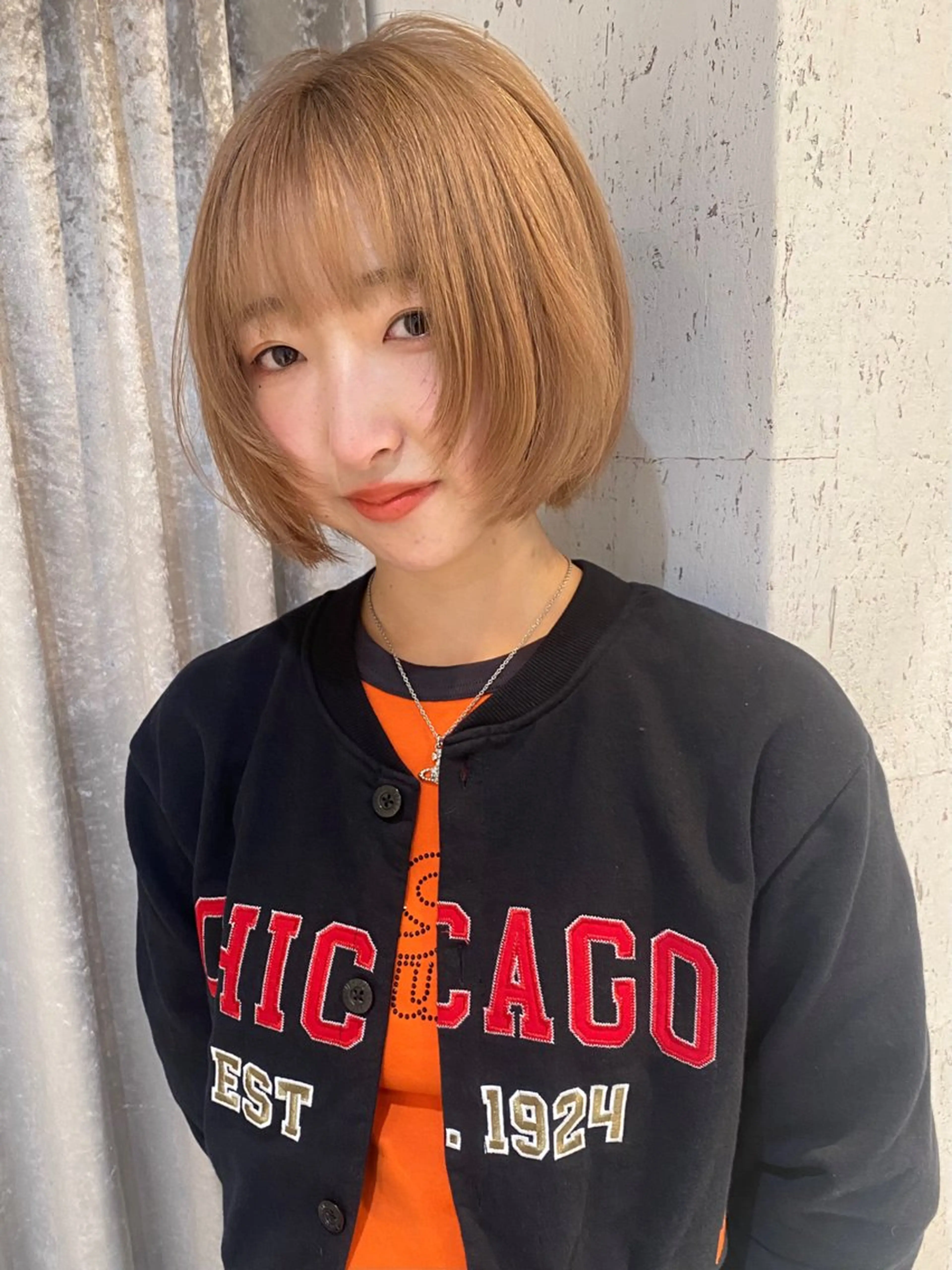 ショート カラー ブリーチ ケアブリーチ カット ヘアカラー トリートメント mai / linoah˚✧のヘアスタイル