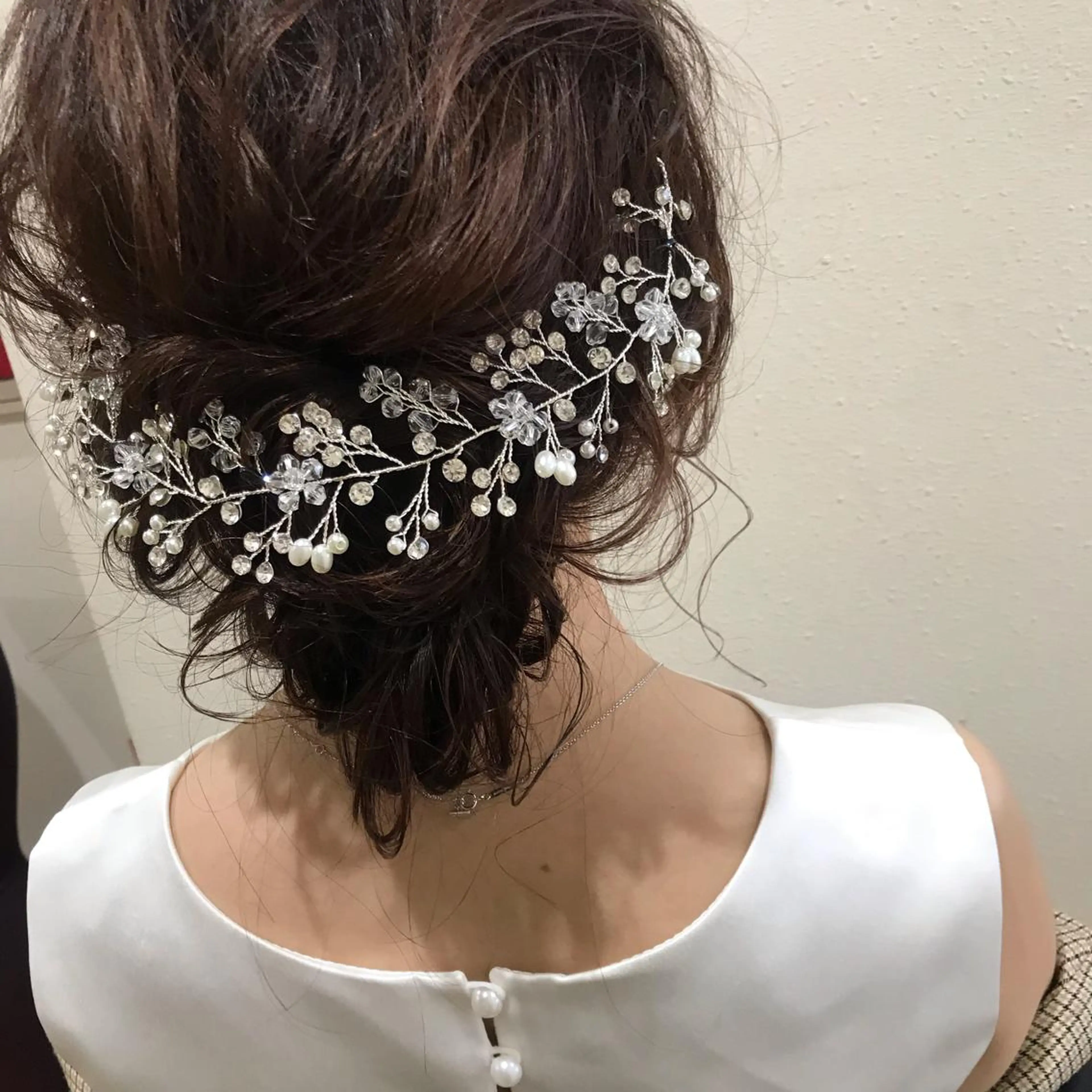 ヘアアレンジ 結婚式・ブライダル ヘアセット 韓国 / 中国ヘア 🦋Noniのヘアスタイル