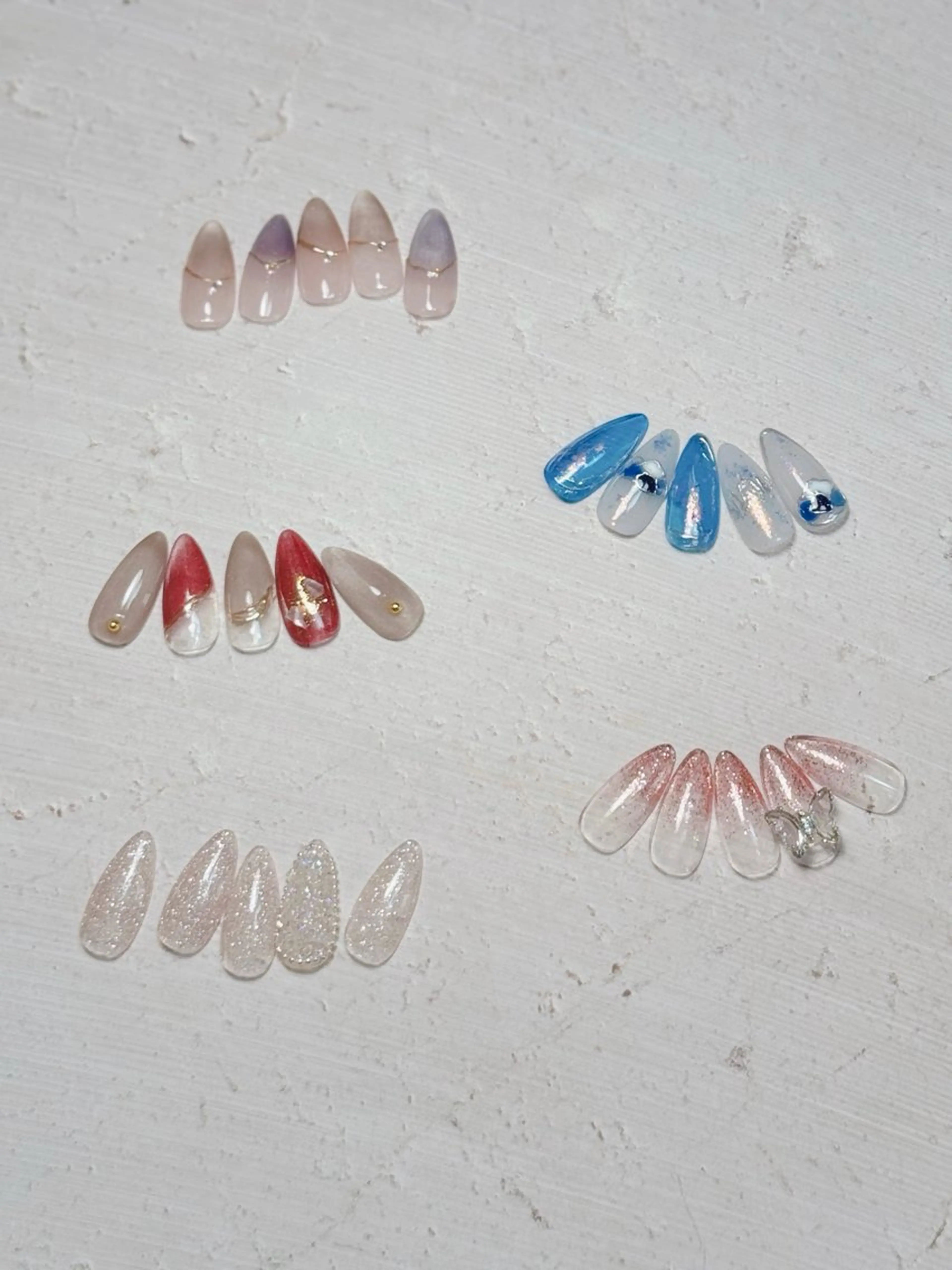 ネイル ミディアムネイル ハンドネイル ネイルサロン leafyのネイルデザイン