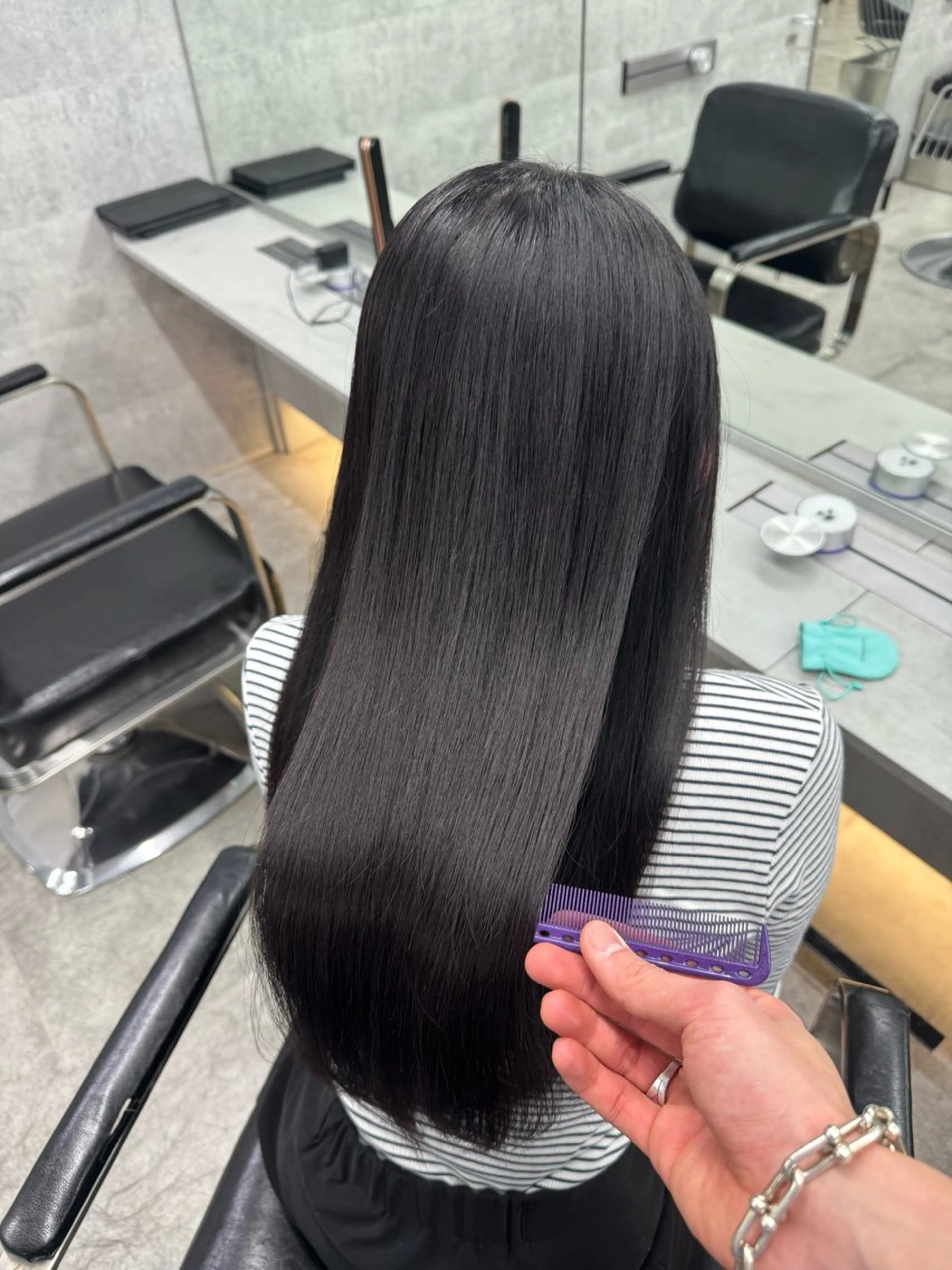 ロング カット ヘアカラー あなたのお悩み改善" You"💚❤️💛のヘアスタイル