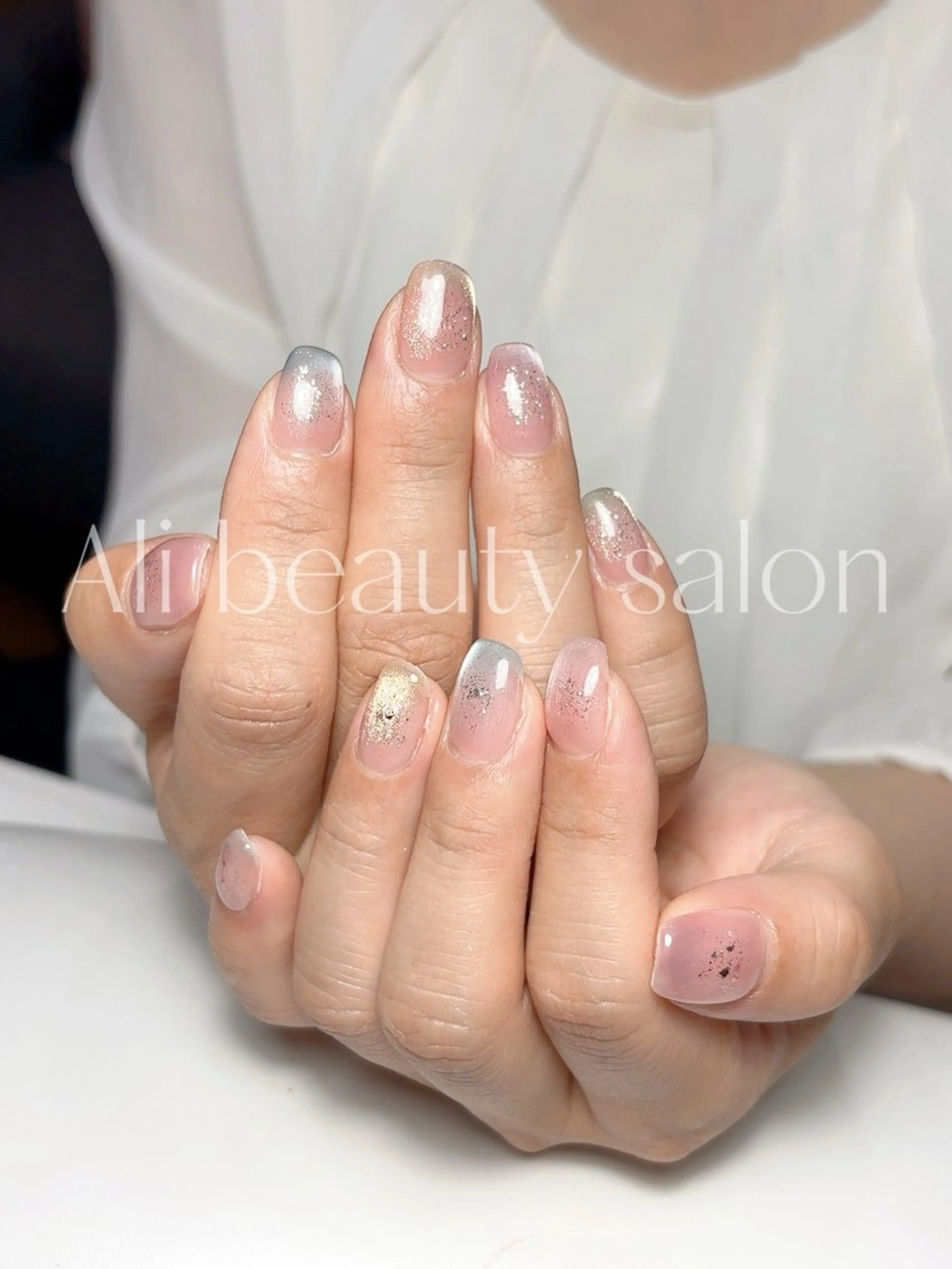 ネイル グラデーション マグネットネイル ハンドネイル Ali 新小岩 ネイル専門のネイルデザイン