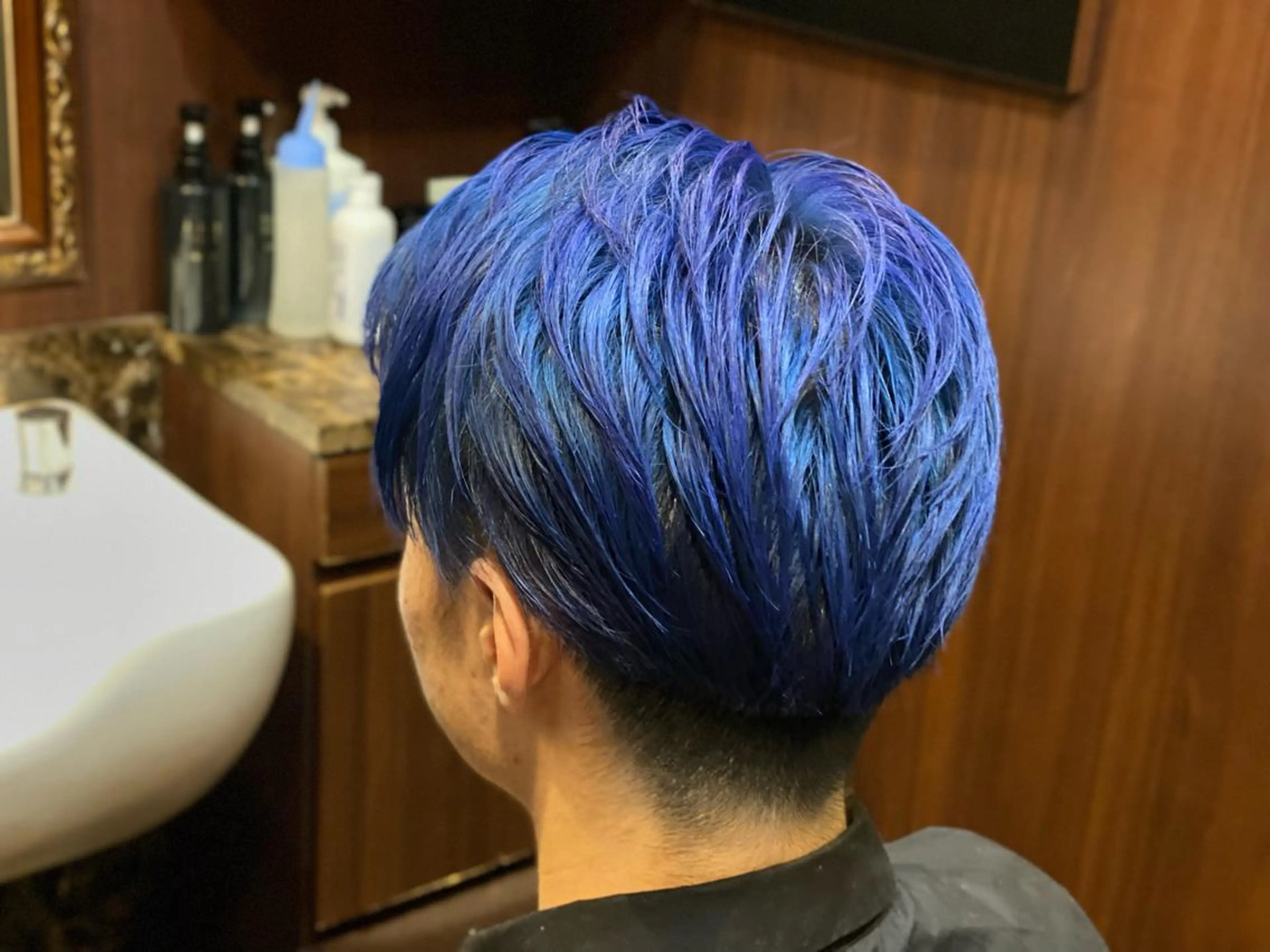 ショート カラー メンズ 浅見 天翔のヘアスタイル