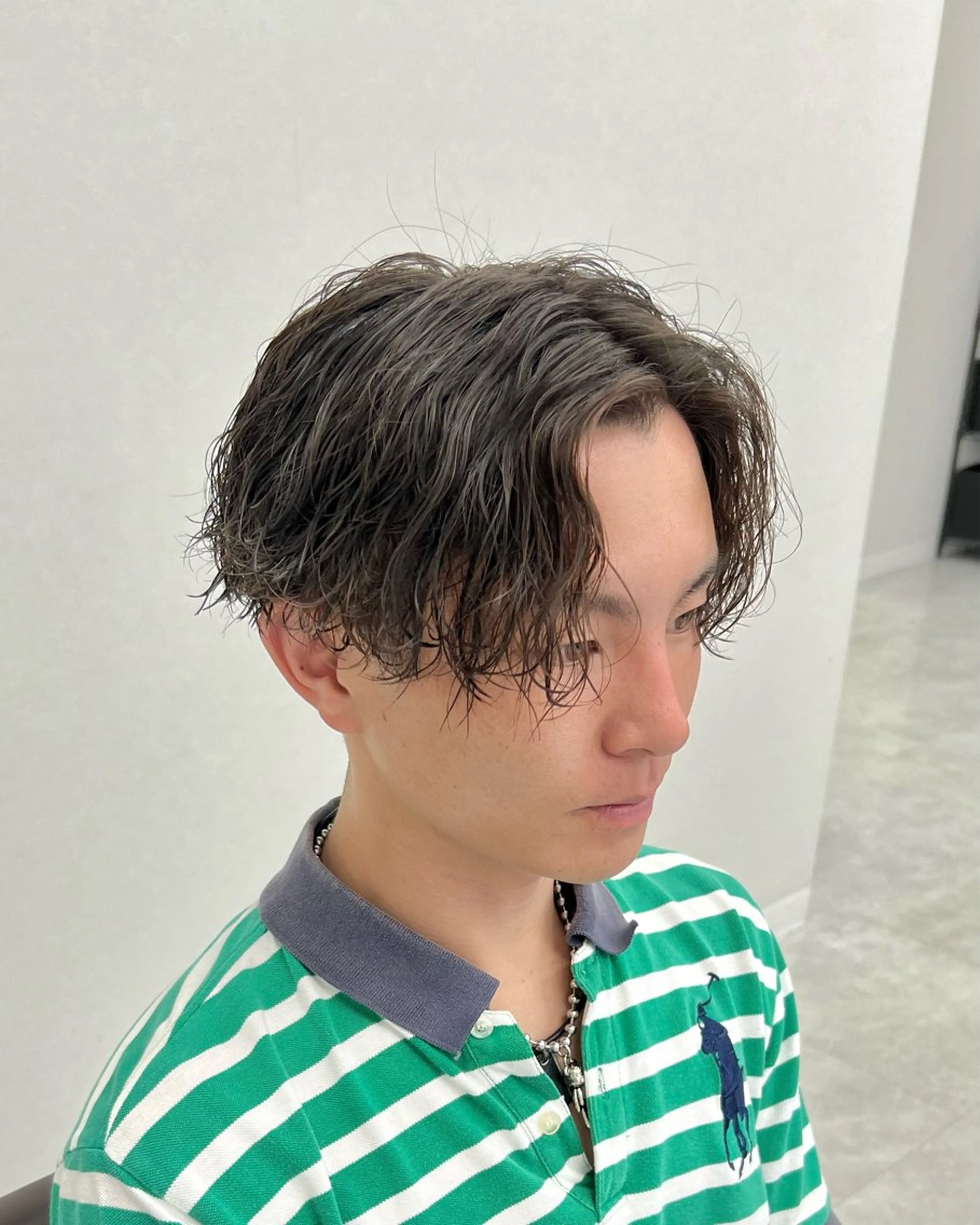 パーマ メンズ カット トリートメント ヘアセット シャドウパーマ/ メンズ/KENTAのヘアスタイル