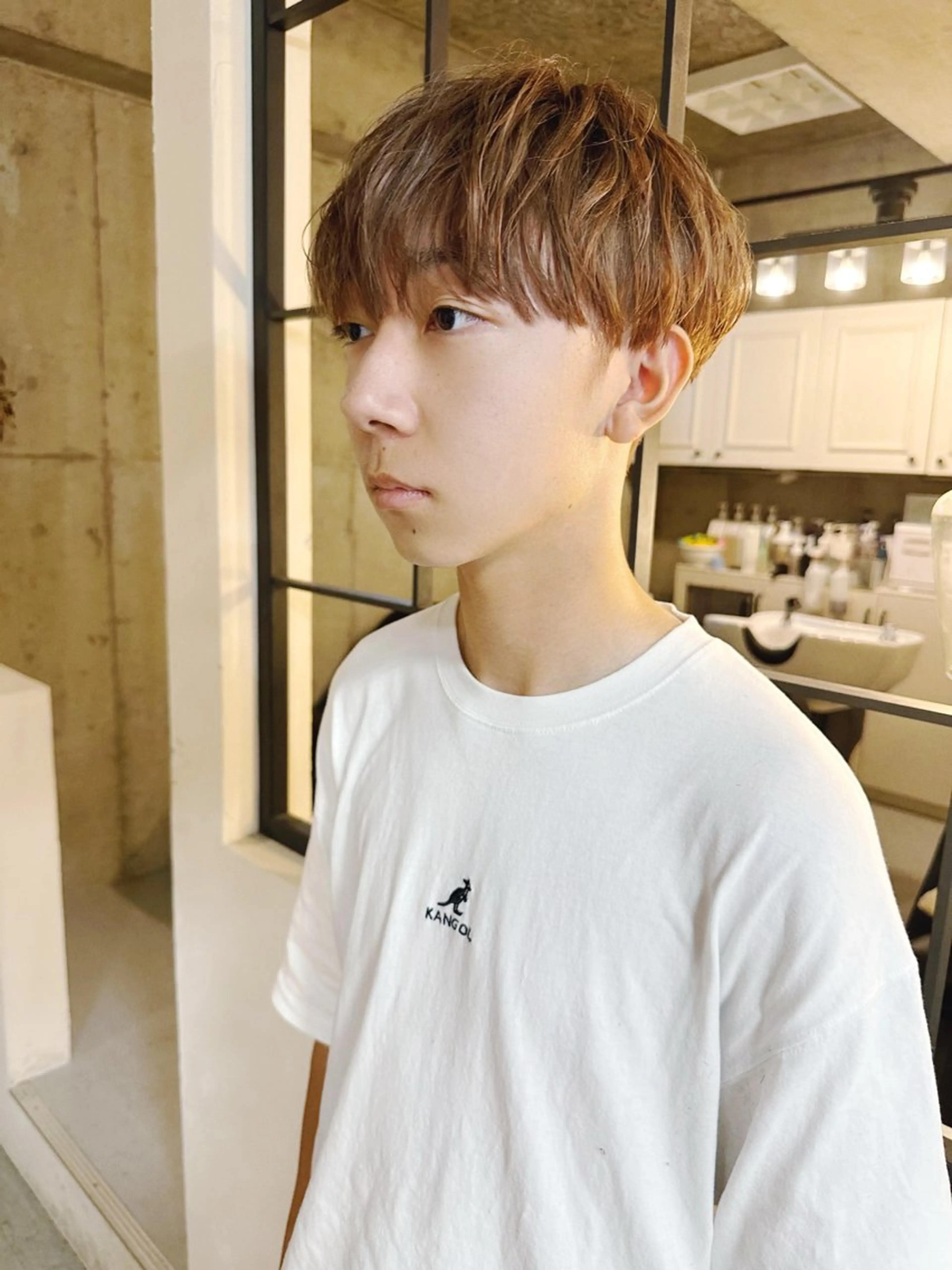 カラー メンズ メンズブリーチ ダウンパーマ メンズハイライト メンズハイトーン メンズインナーカラー ヘアカラー XELM/ハイトーン /高崎/RUIのヘアスタイル