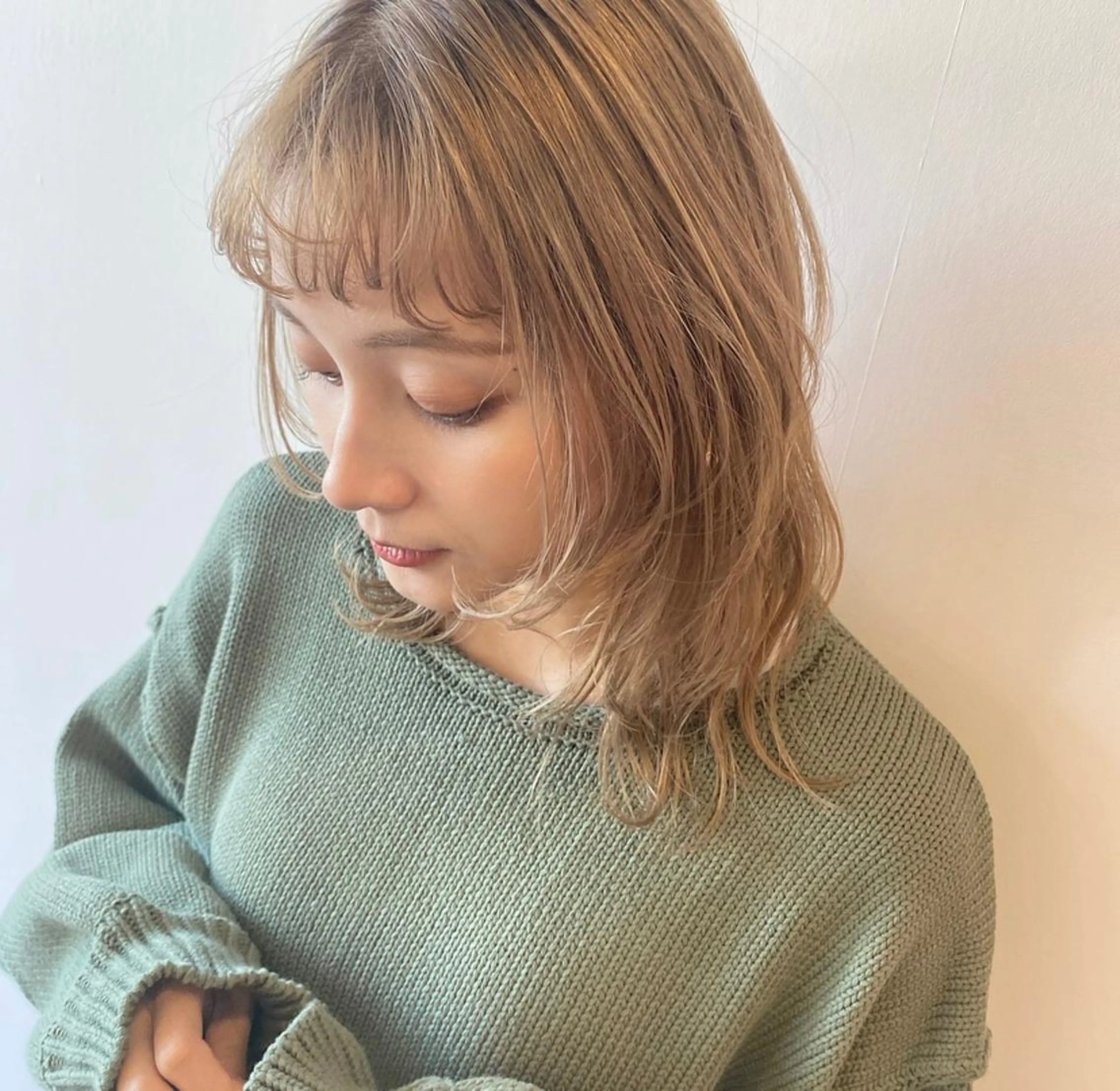 透明感あふれるハイトーンカラー✨の写真