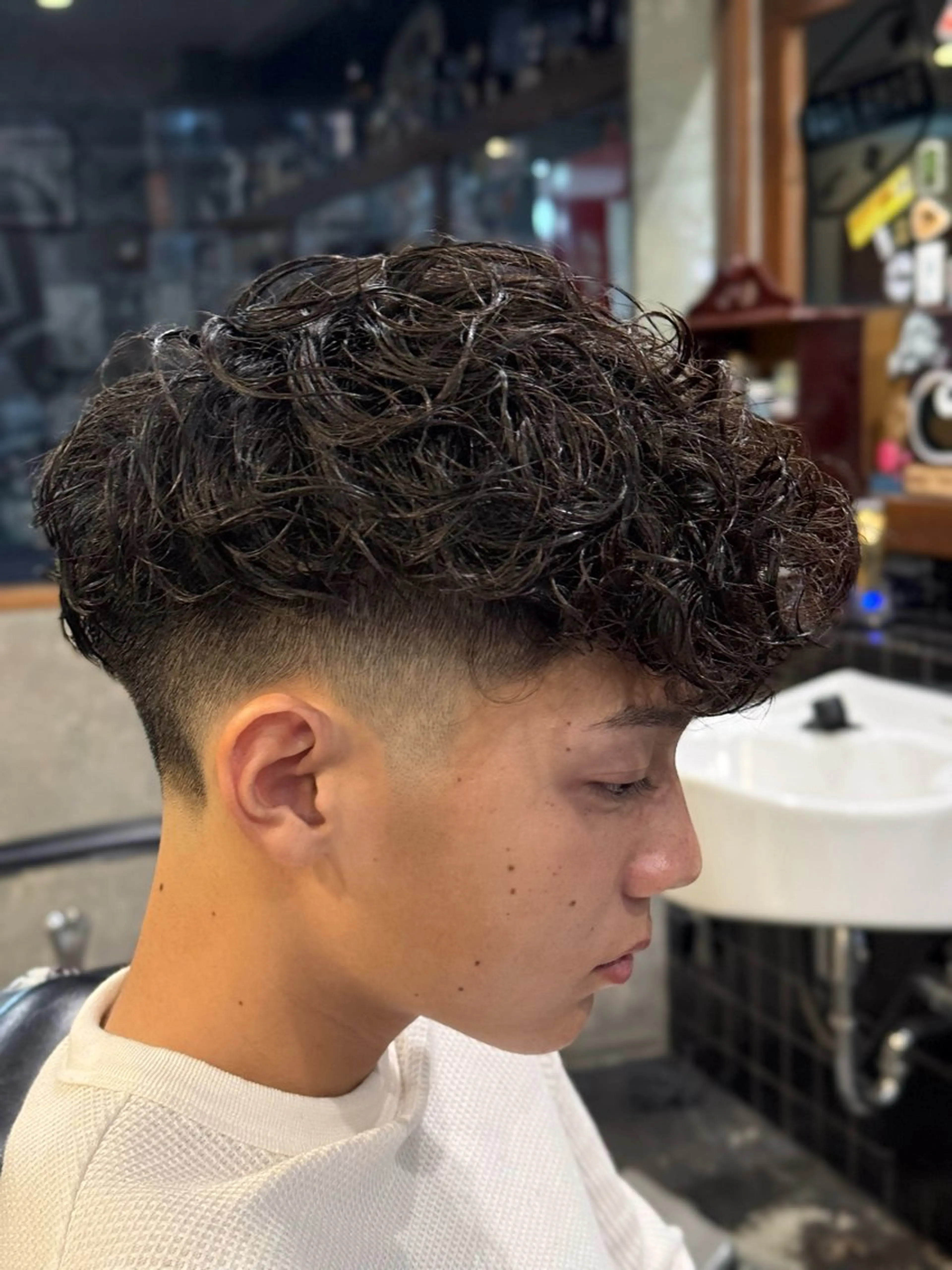 ショート パーマ 中居 優弥のヘアスタイル