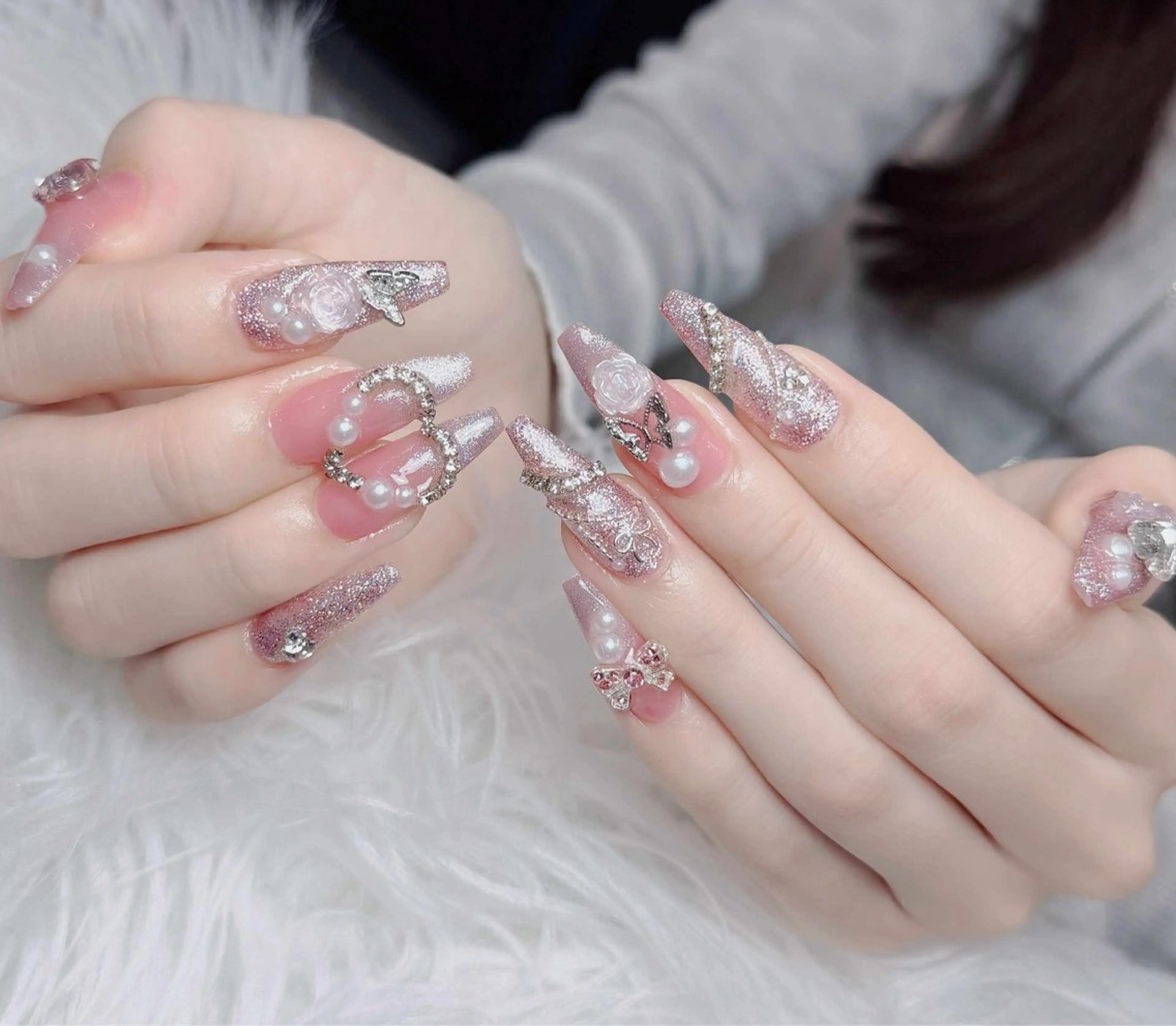 ネイル アートネイル 韓国ネイル 持ち込み ワンホンネイル ハンドネイル Lenie Nail Salonのネイルデザイン