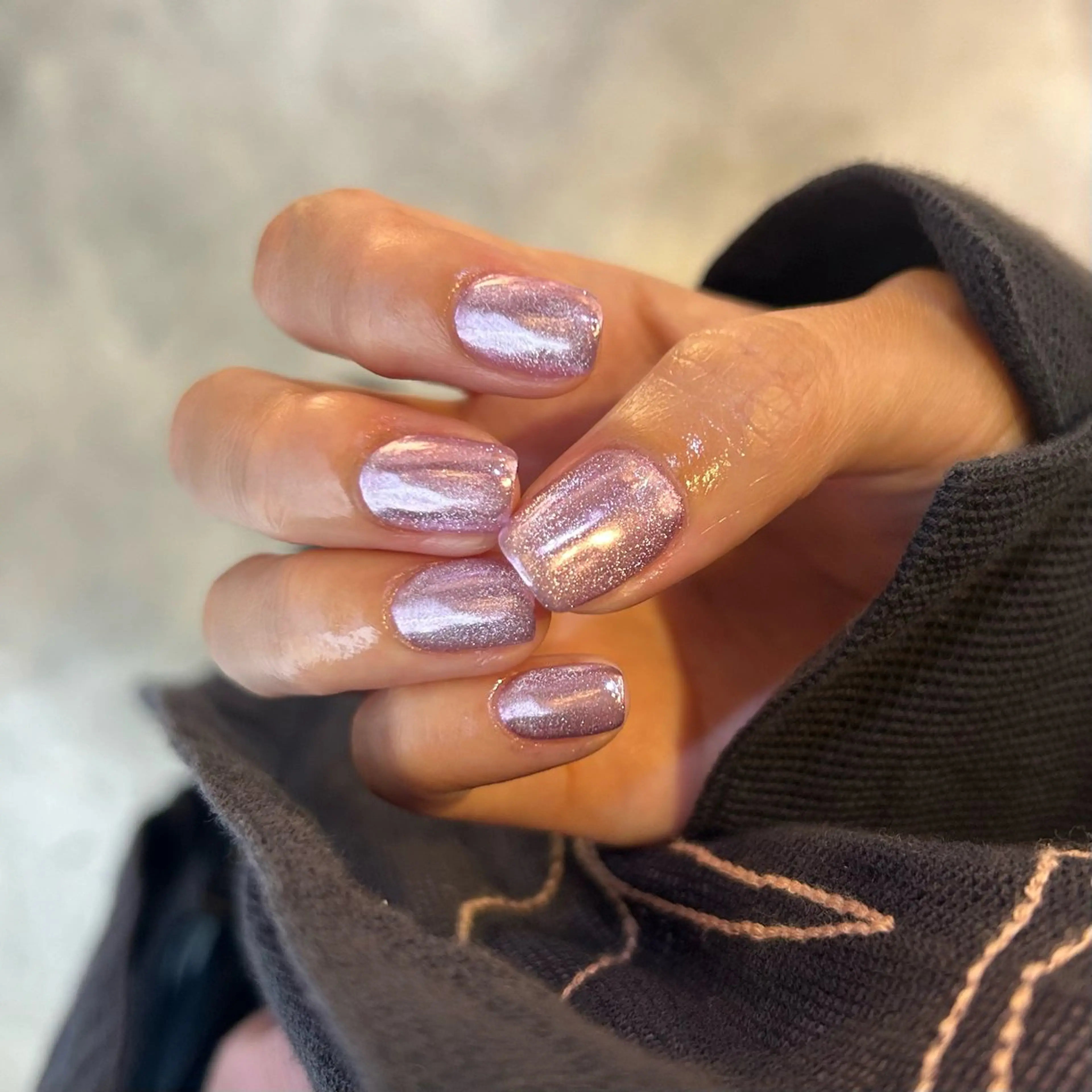 ネイル ミラーネイル ワンカラーネイル Yumi 広尾|恵比寿ネイルのネイルデザイン