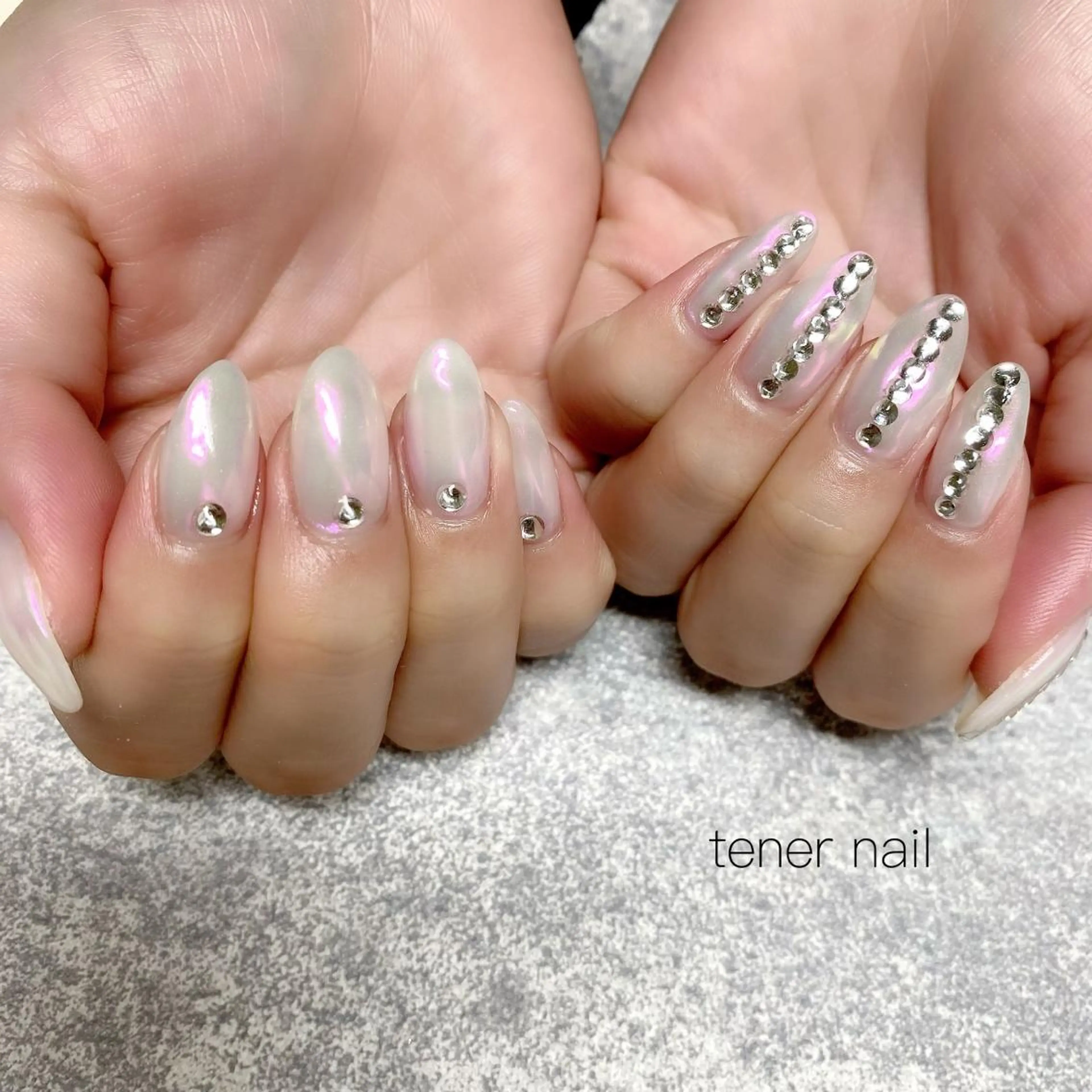 ネイル オーロラネイル キラキラネイル tener  nail  テネルネイル所属・テネルネイル tener nailのネイルデザイン