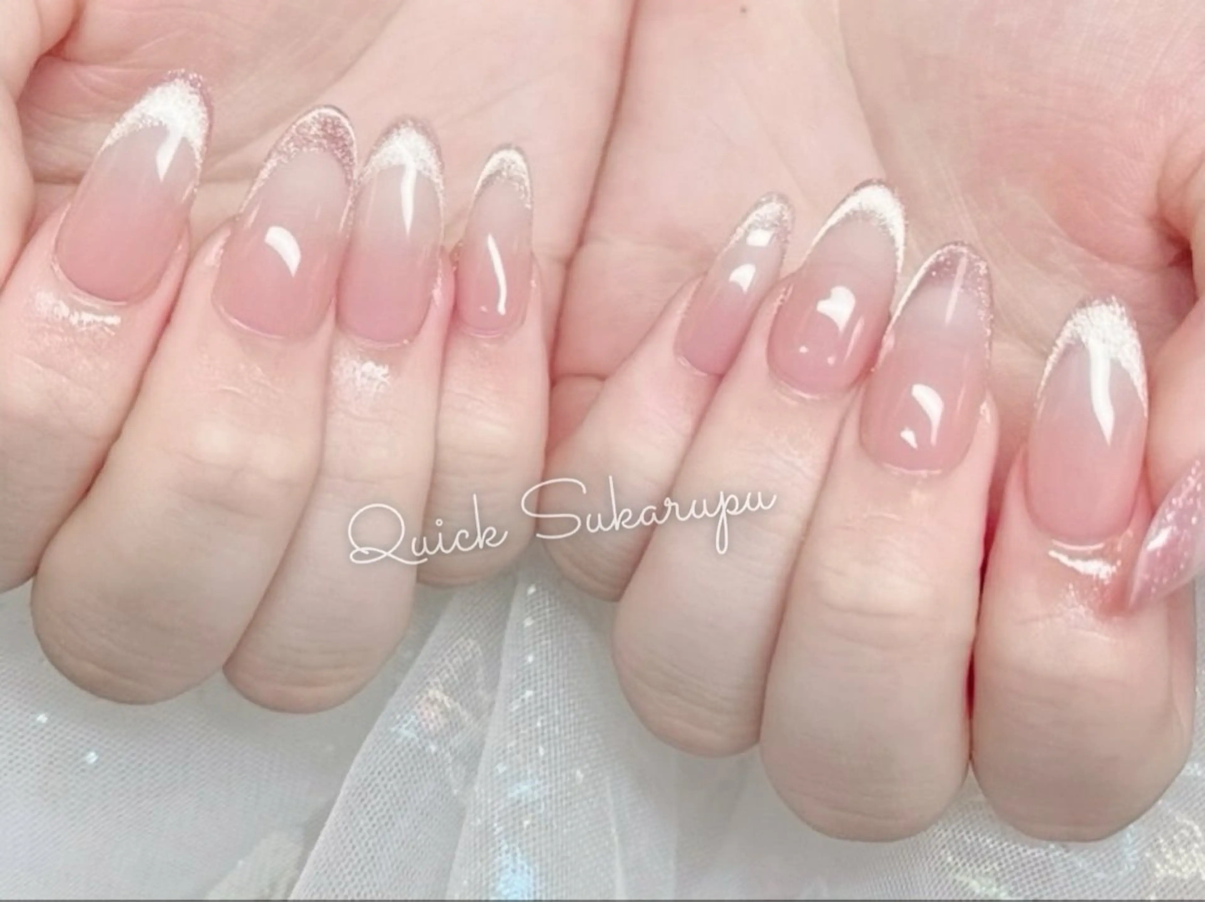 ミディアム ハンドネイル Quick Sukarupu 高田馬場店所属・Quick Sukarupuのネイルデザイン