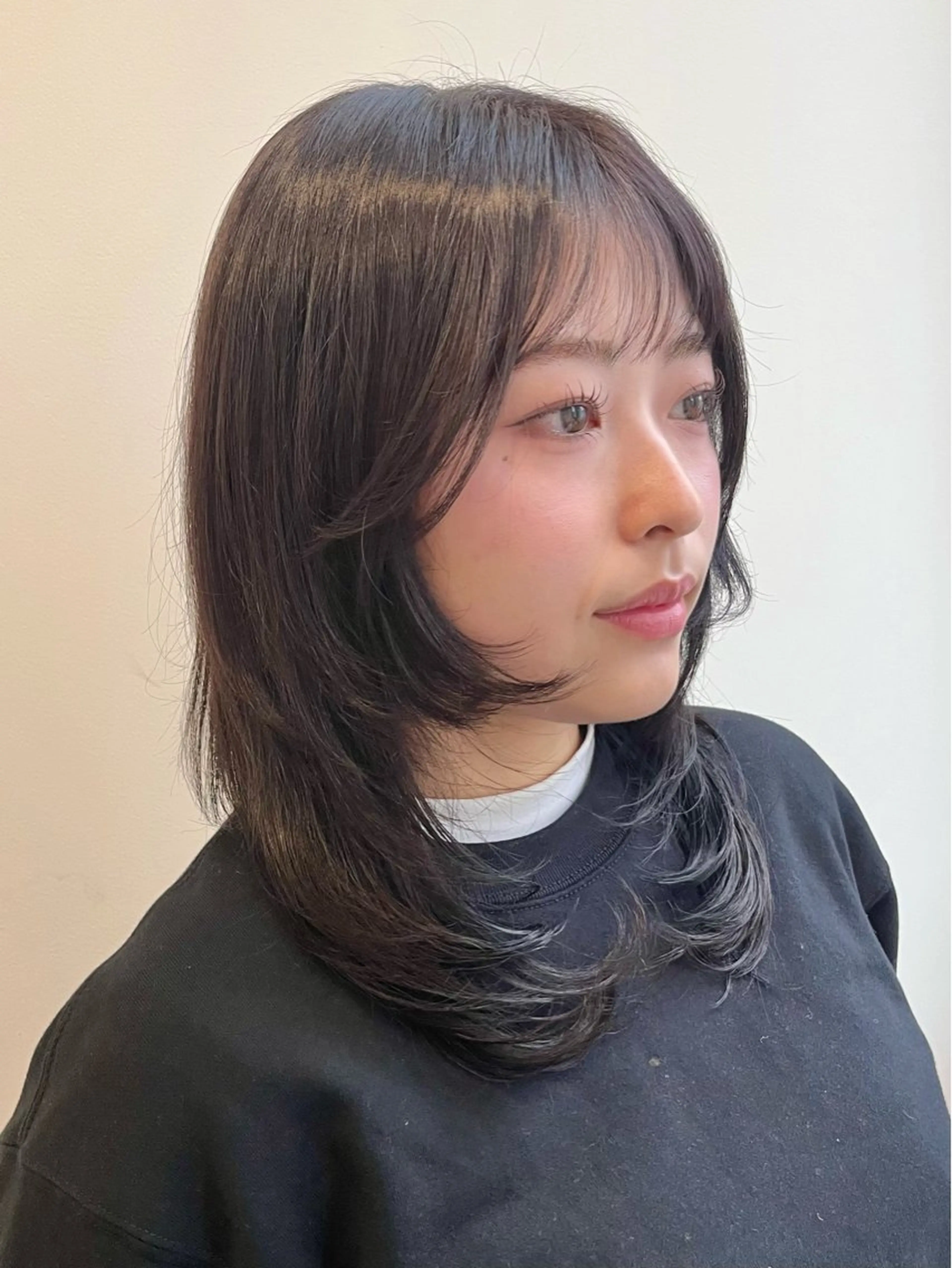 セミロング カラー ヘアカラー 暖色カラー/似合わせ カット/名古屋/辻のヘアスタイル