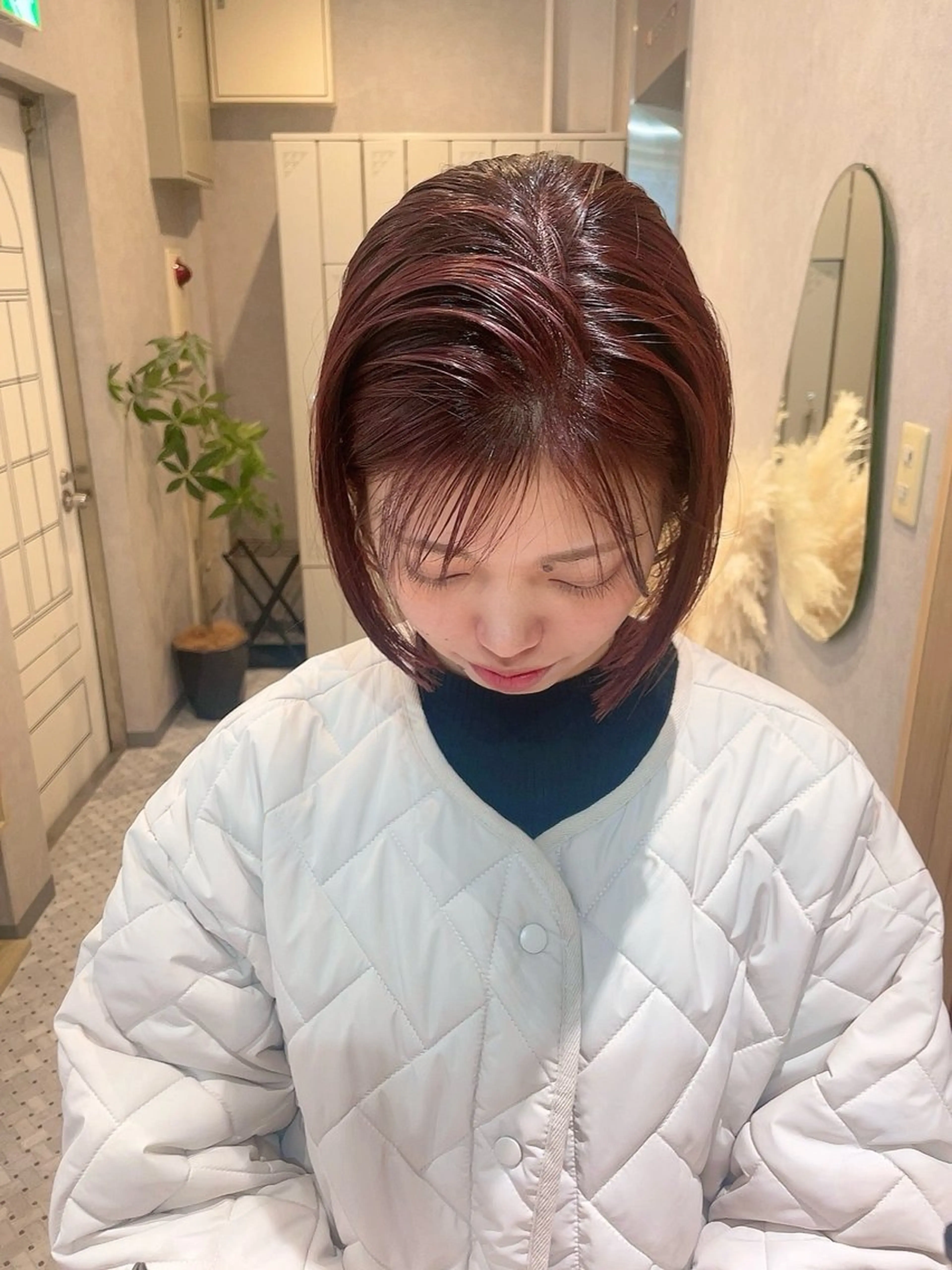 ショート カラー パーマ ヘアアレンジ カット ヘアカラー トリートメント NANA／trend style🕊🍑のヘアスタイル