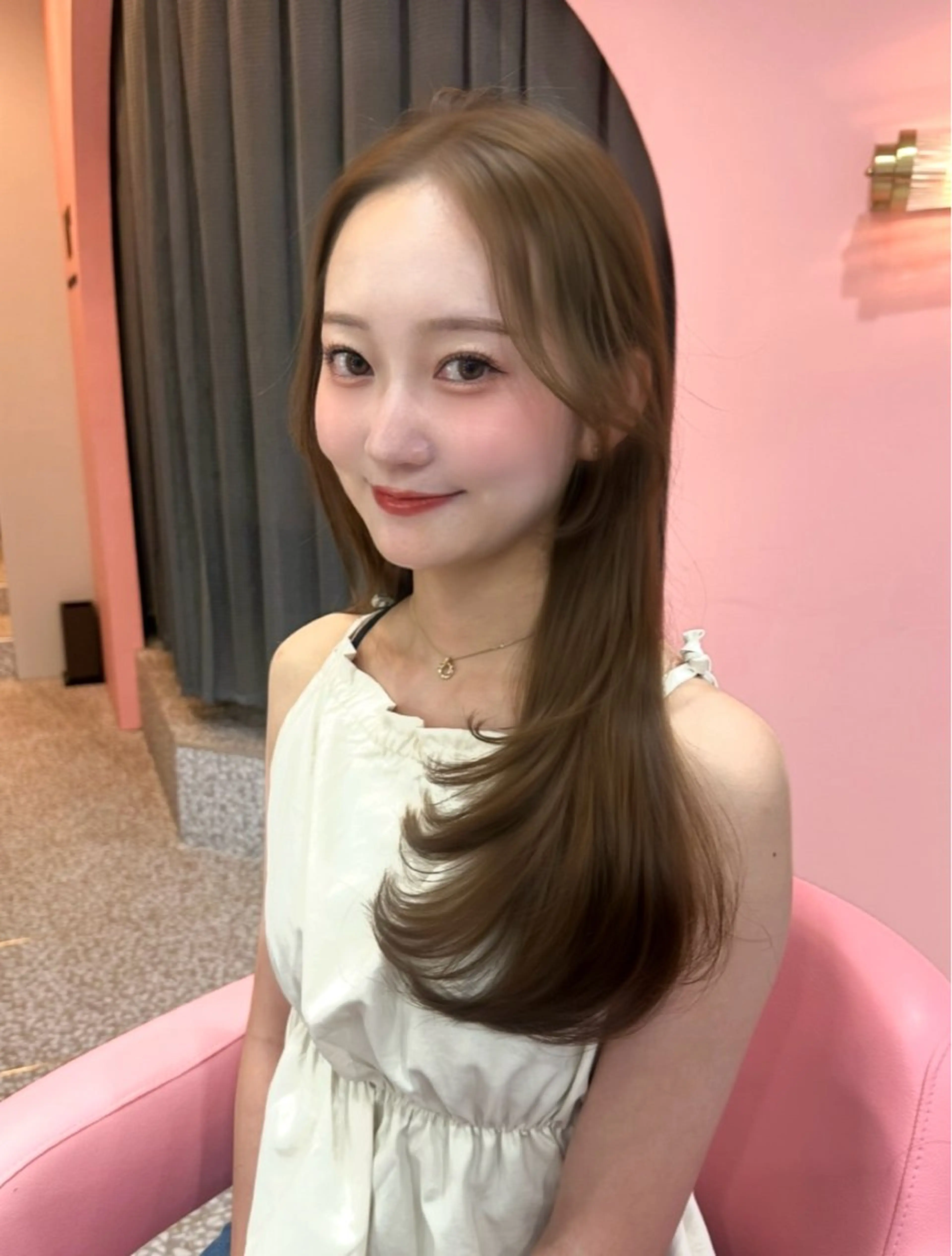 セミロング カット ヘアカラー 透明感カラー♡ 渋谷美容室￤Rinaのヘアスタイル