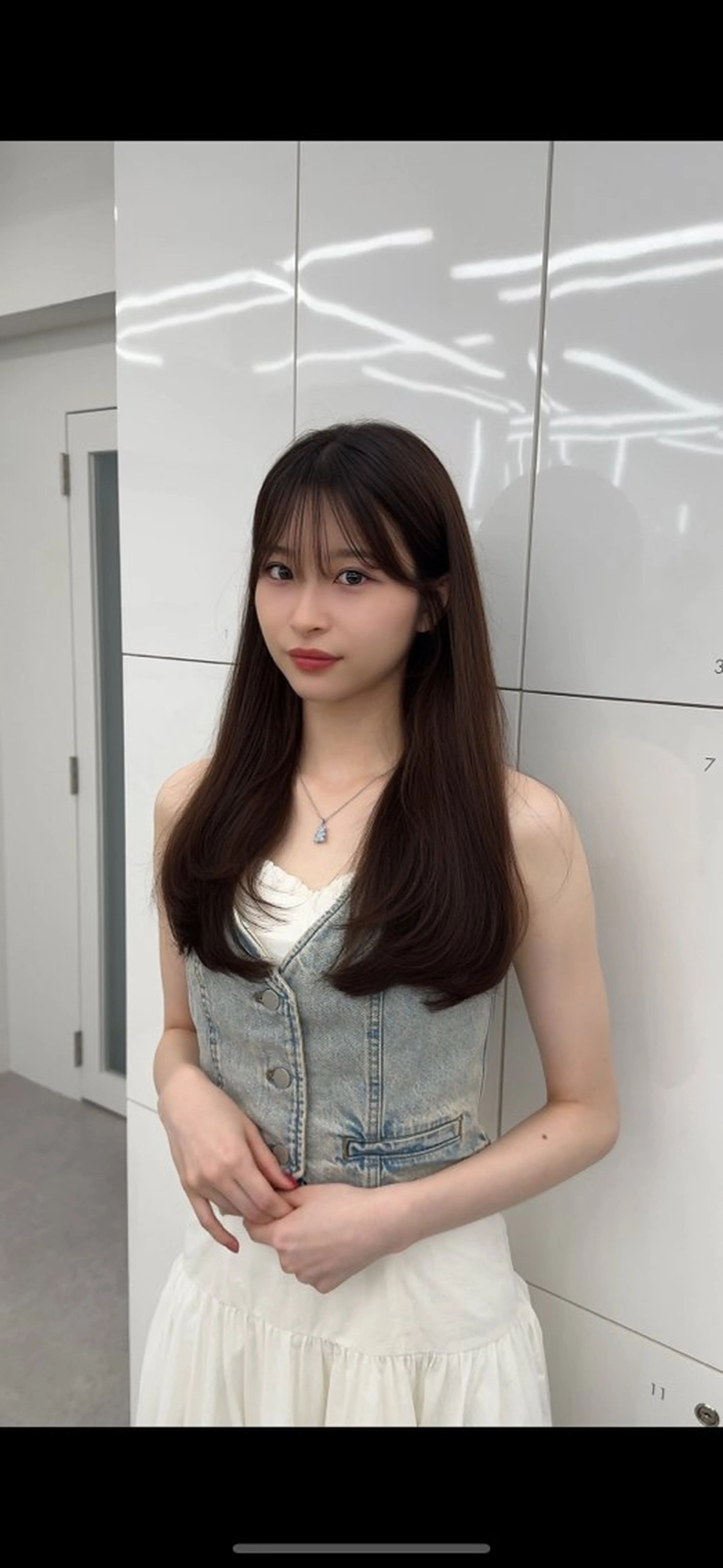 セミロング カラー ヘアアレンジ 最小顔周り&レイヤー 特化/池袋/kokiのヘアスタイル