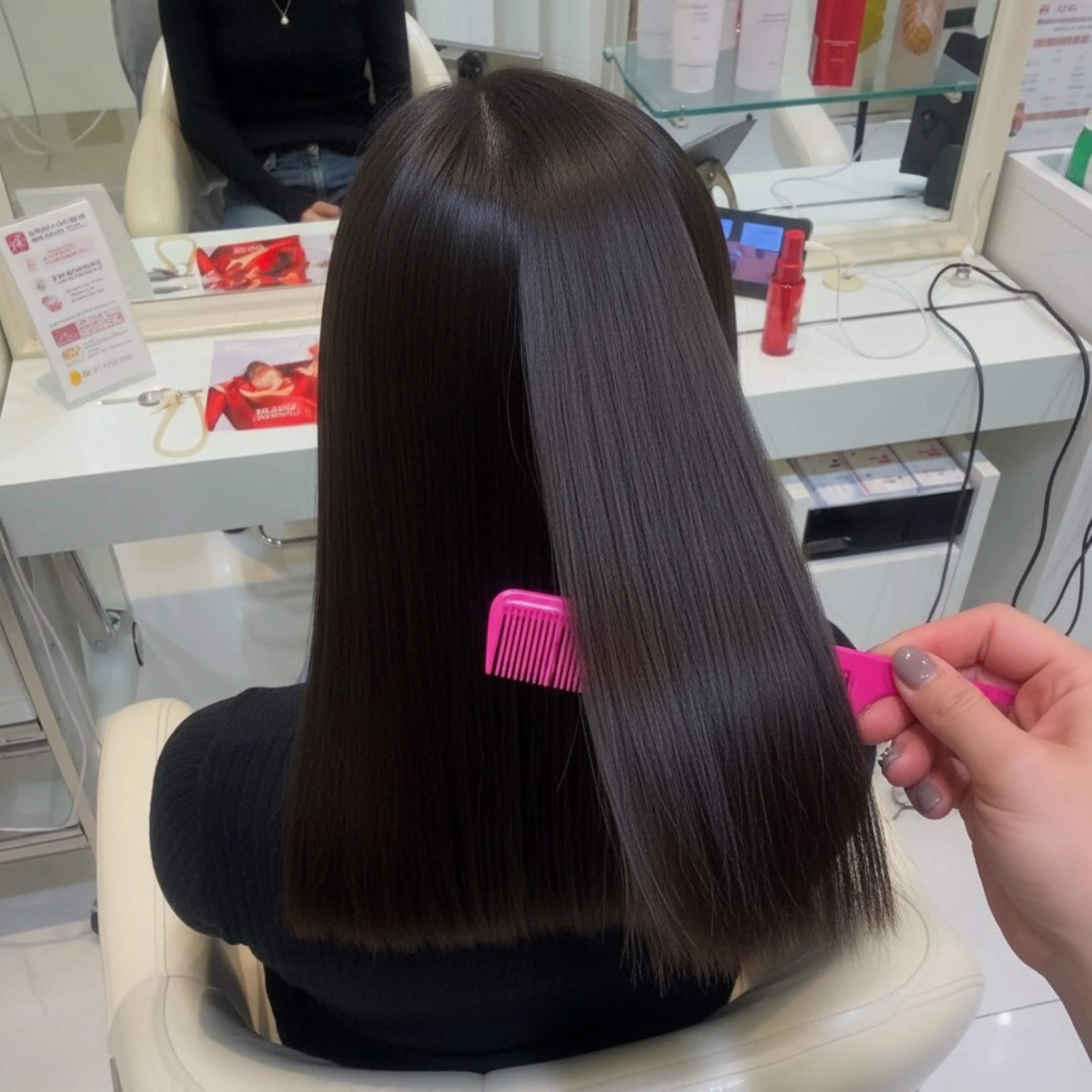 ロング 縮毛矯正 トリートメント ゆき／ 艶髪🫧縮毛矯正のヘアスタイル