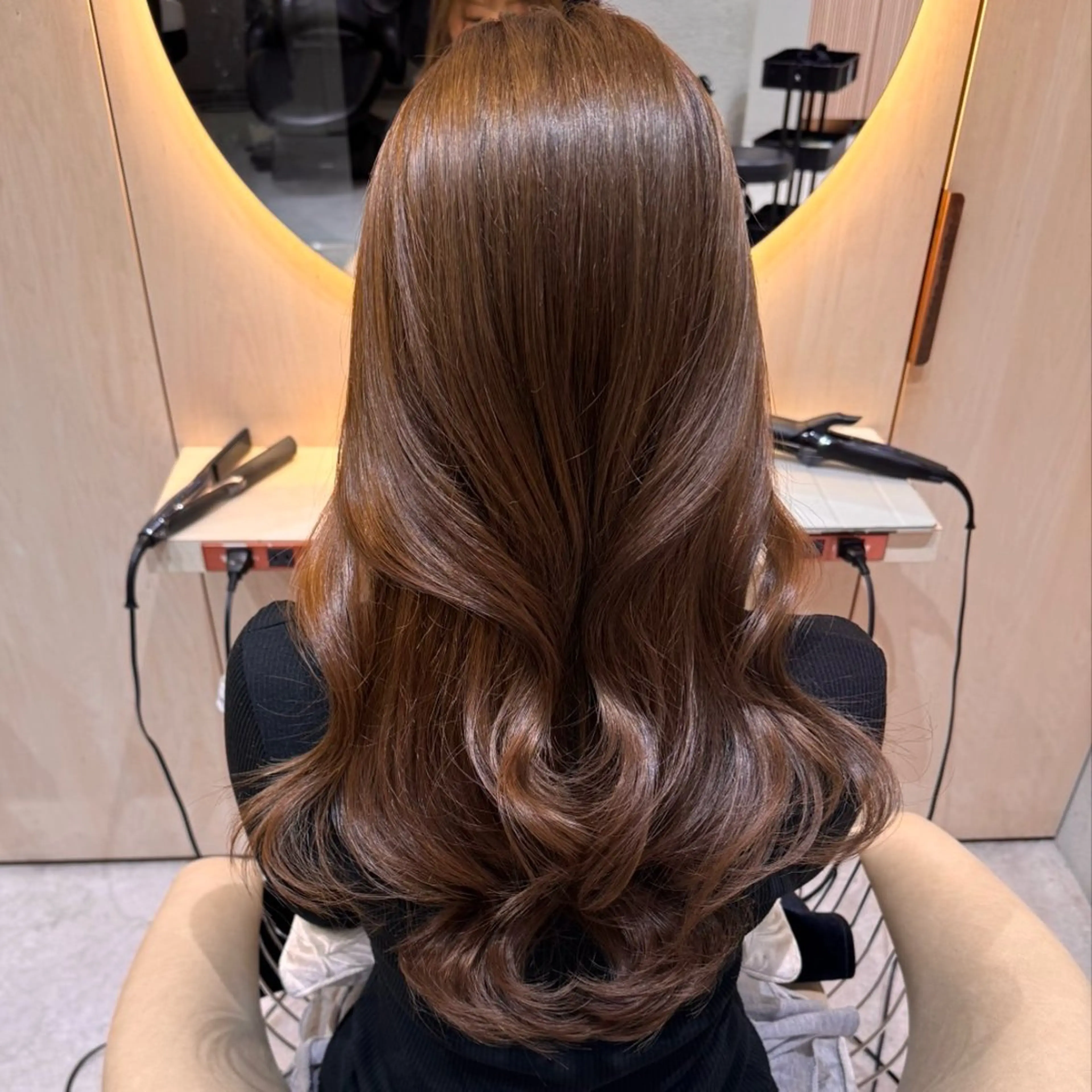 ロング カラー 似合わせカット カット ヘアカラー トリートメント レイヤー/髪質改善 Lond ambreのヘアスタイル