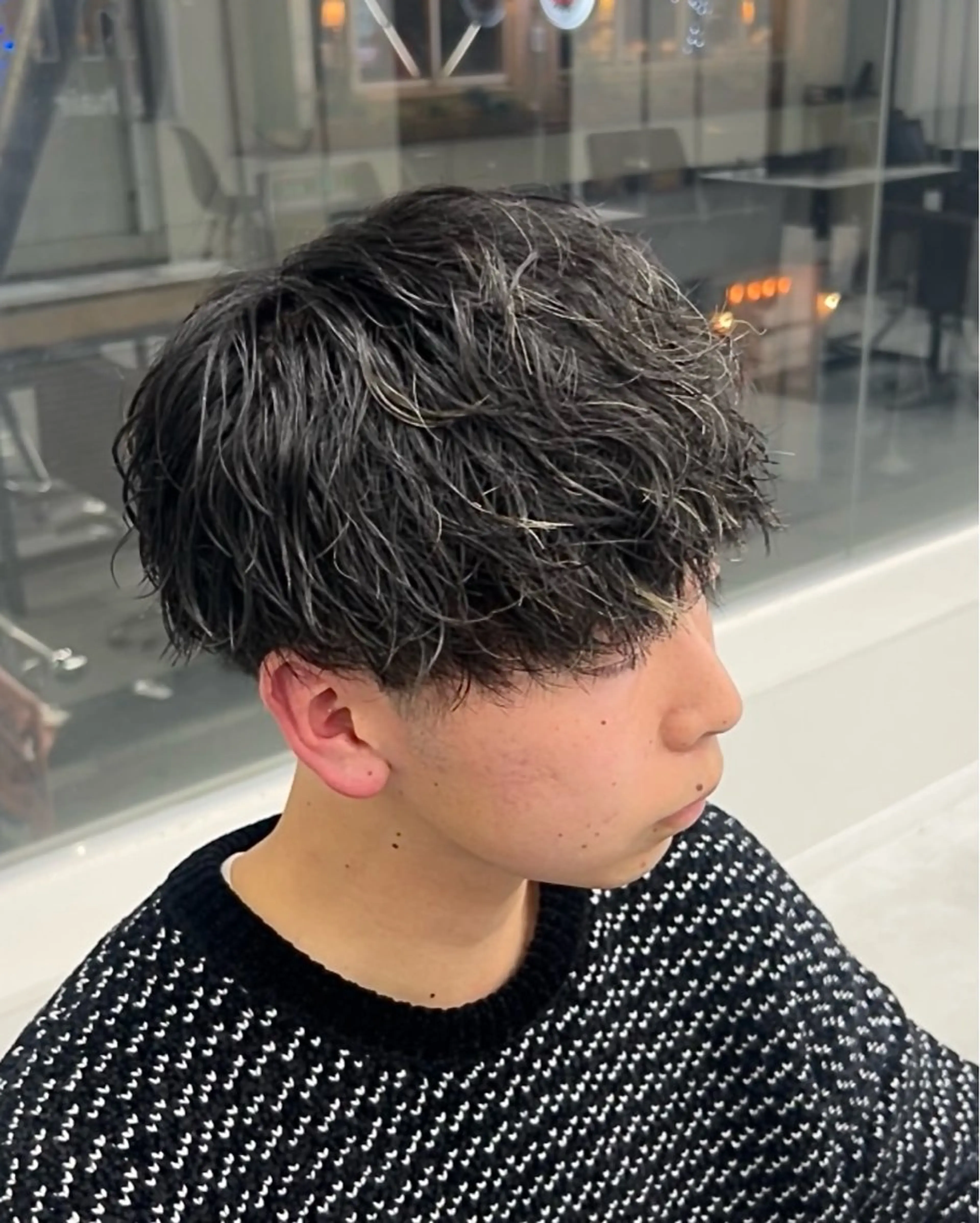 パーマ メンズ カット パーマ トリートメント ヘッドスパ ヘアセット シャドウパーマ/ メンズ/KENTAのヘアスタイル