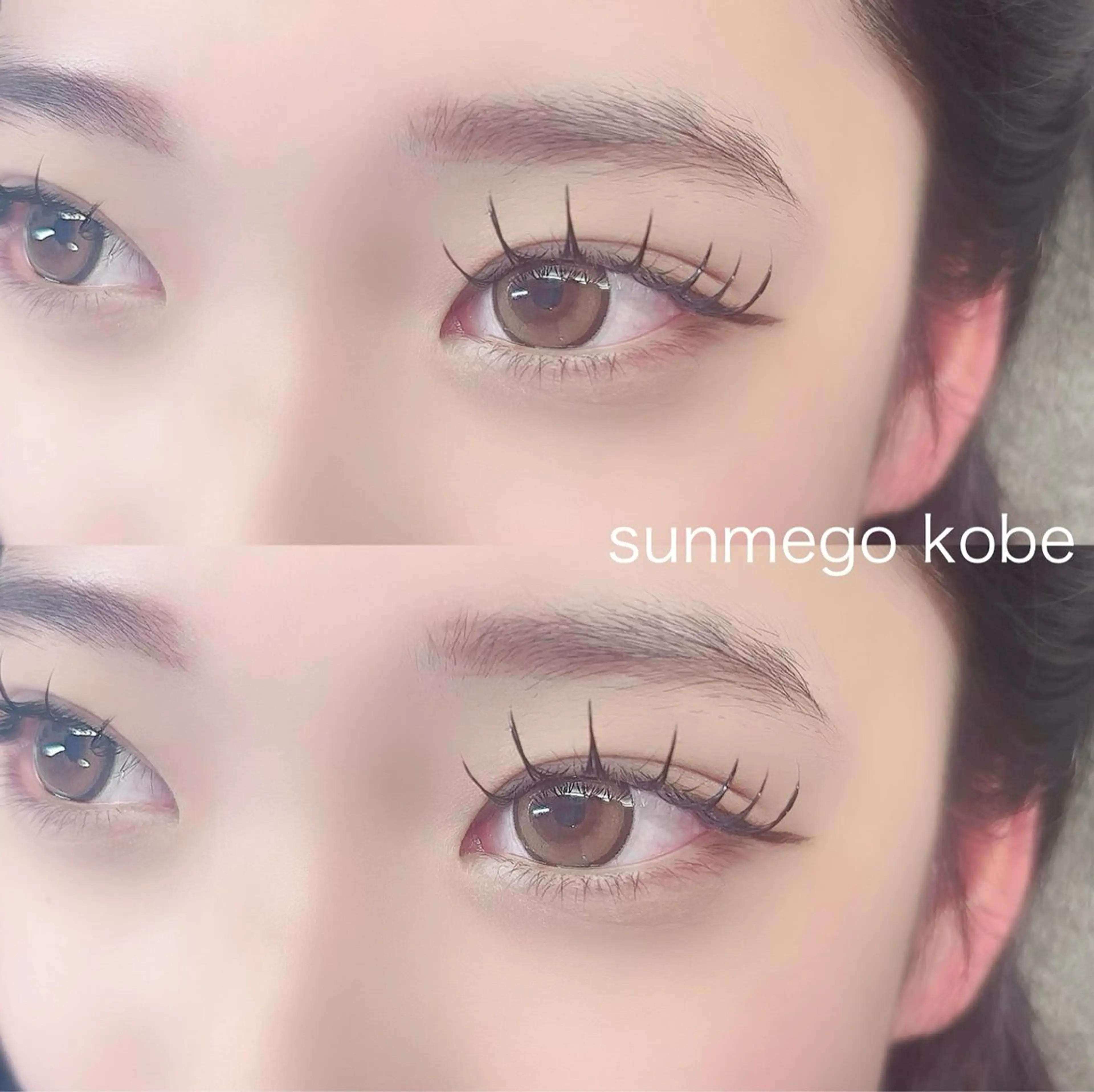 マツエク・マツパ sunmego kobe所属・ogawa yunaのマツエク・マツパデザイン