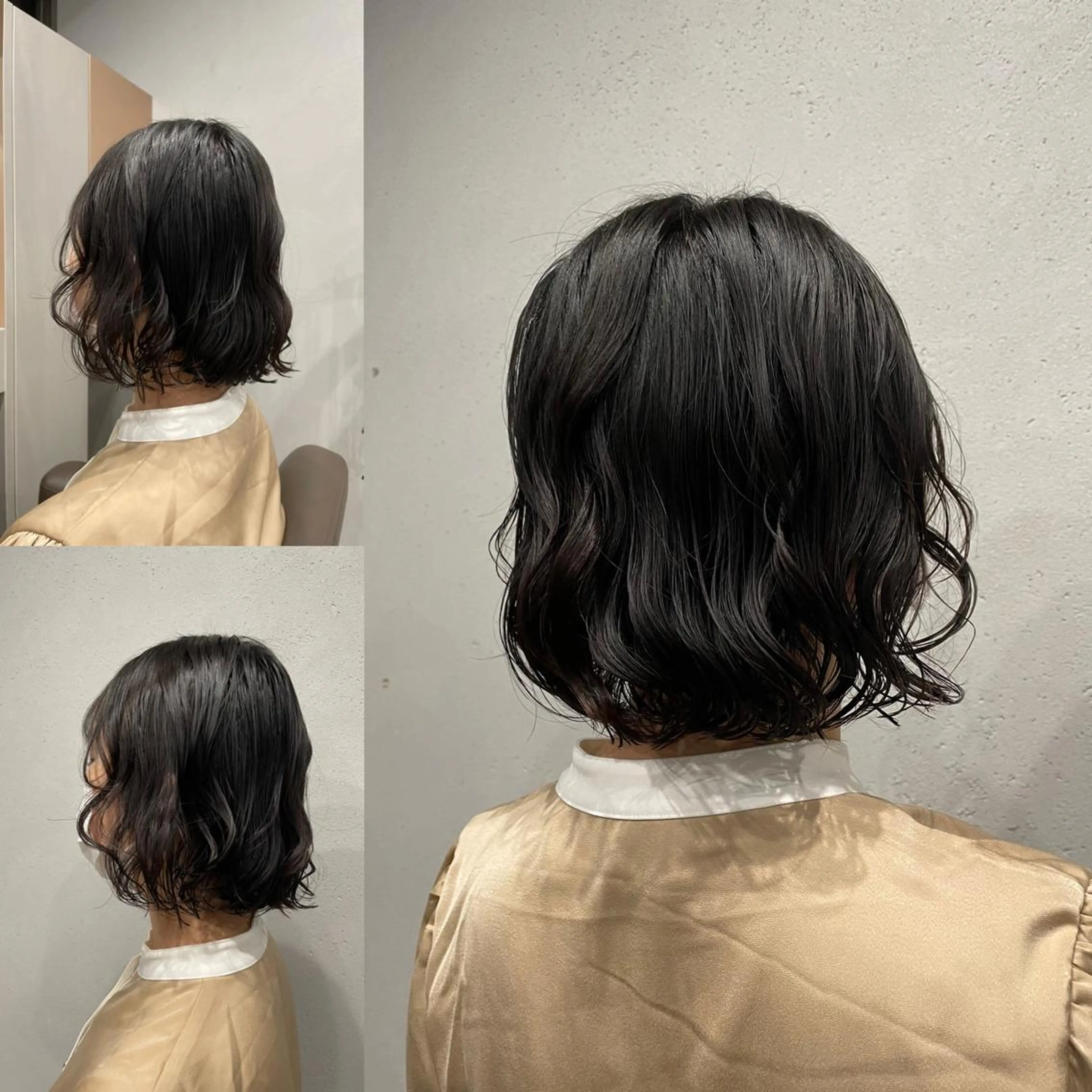 ミディアム カラー パーマ 吉田一輝 外国人パーマのヘアスタイル