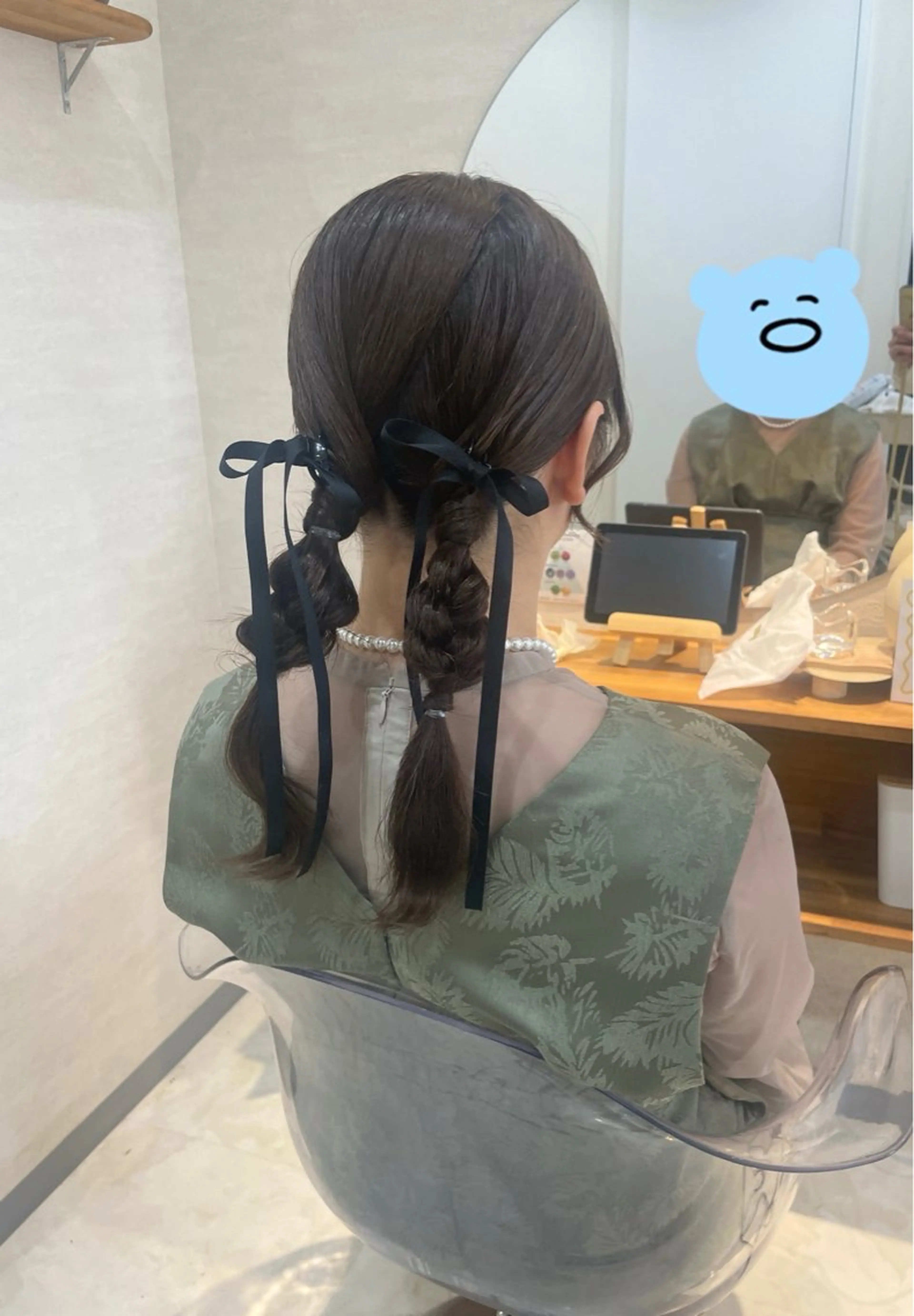 セミロング お呼ばれヘア/セット /ヘアアレンジ/れいのヘアスタイル