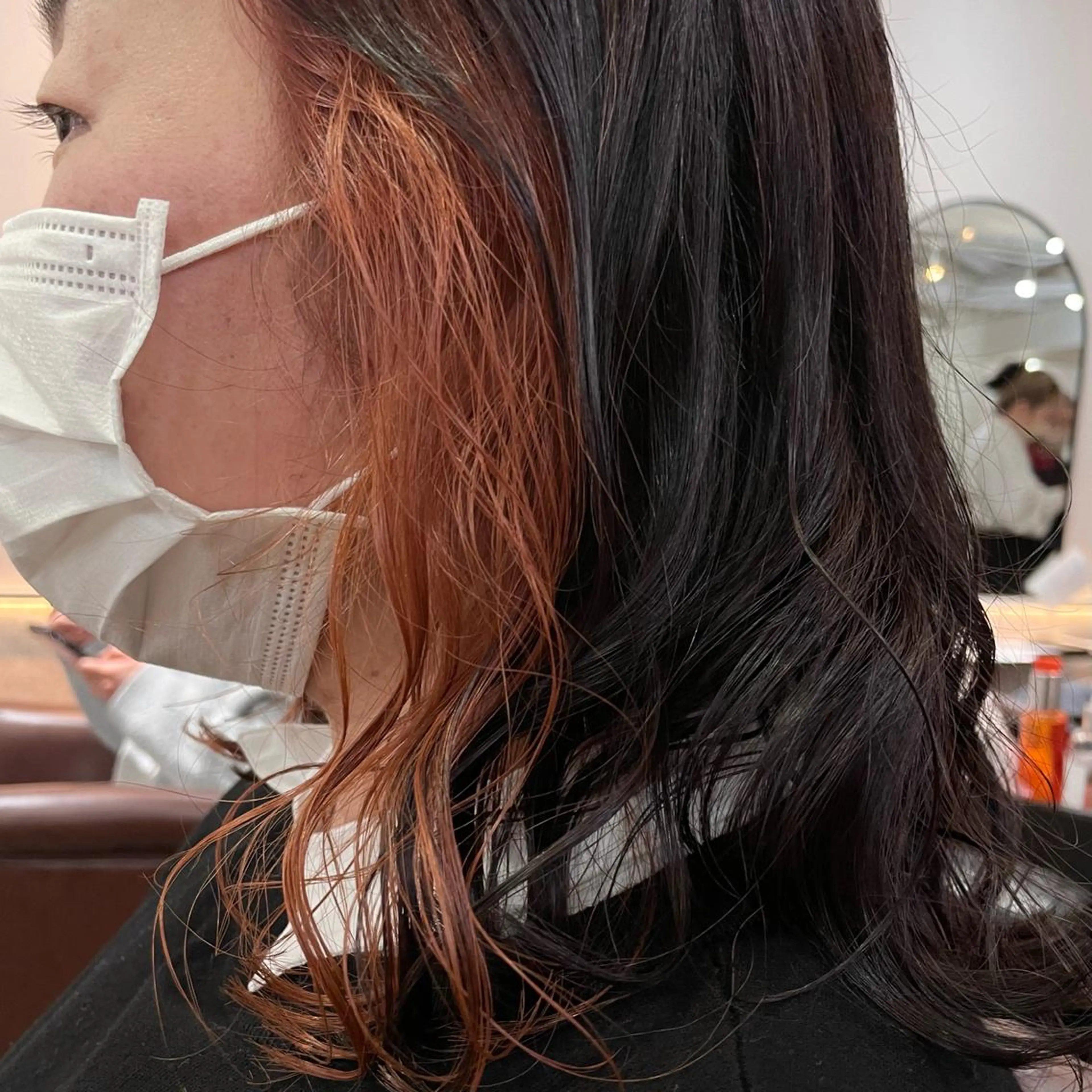 ミディアム カラー ヘアカラー トリートメント FERIAあべの KARINのヘアスタイル