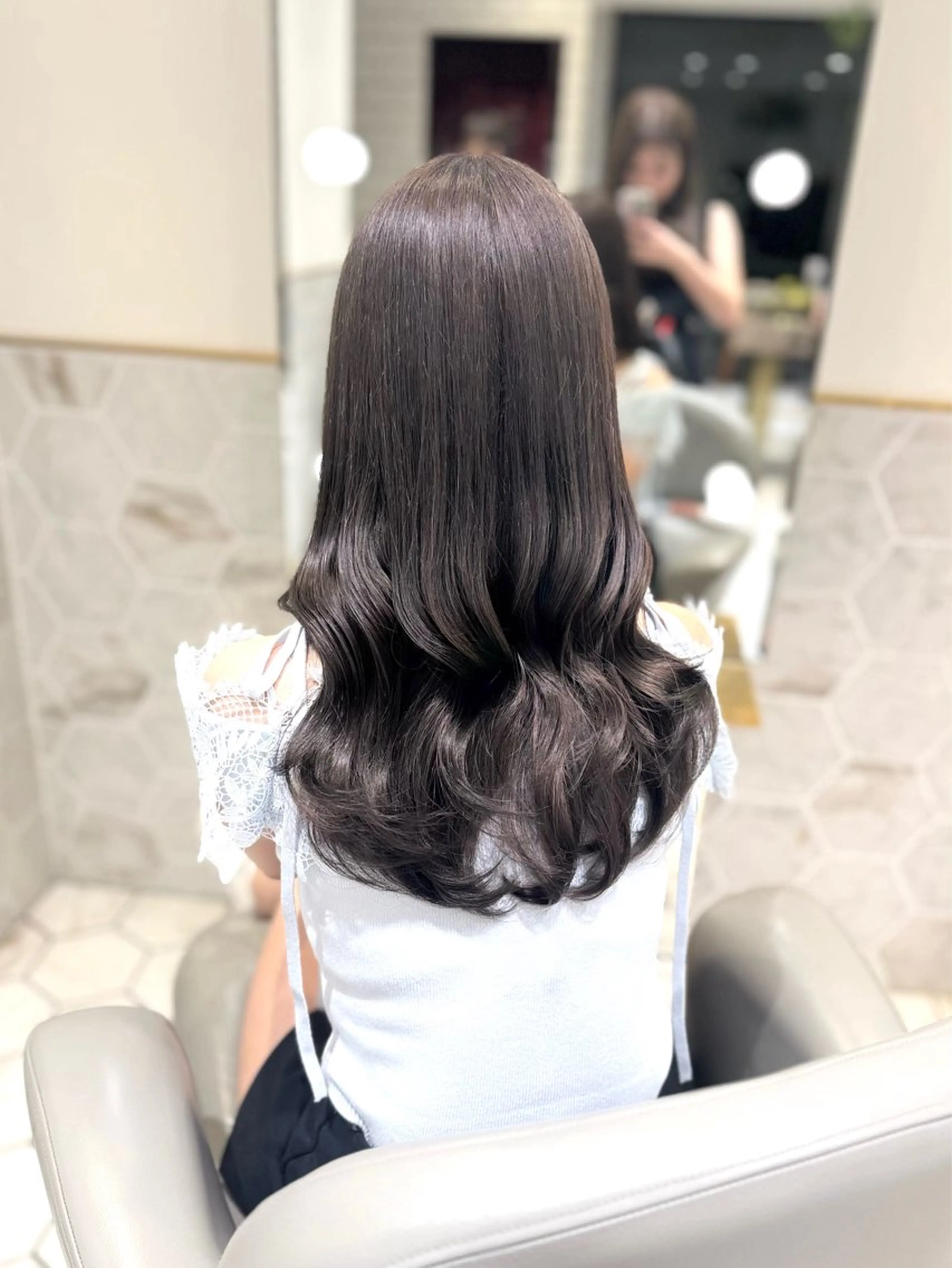 ロング カラー ヘアカラー costes 今井芽依のヘアスタイル