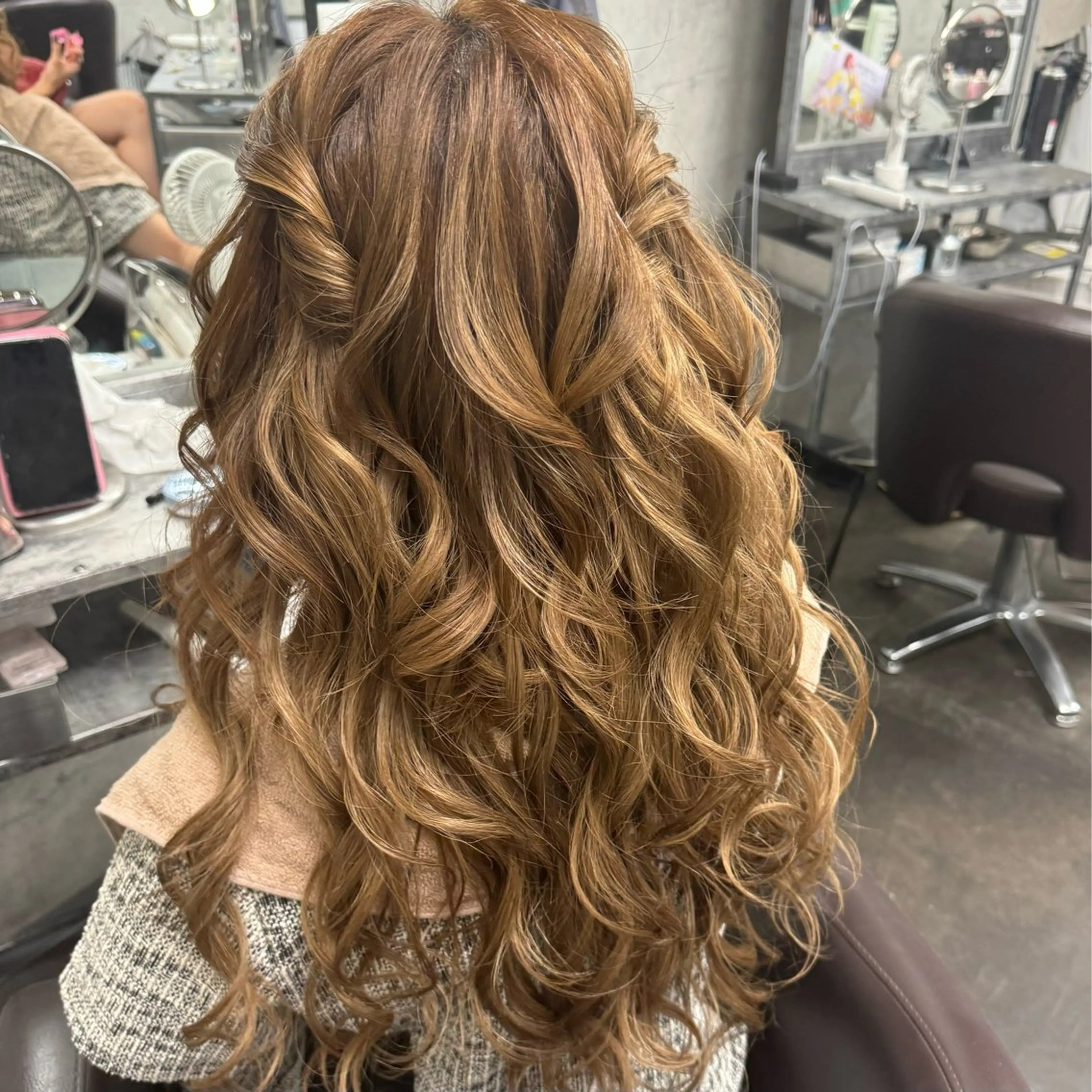 ロング ヘアアレンジ 松本ののか /錦/ヘアセットのヘアスタイル