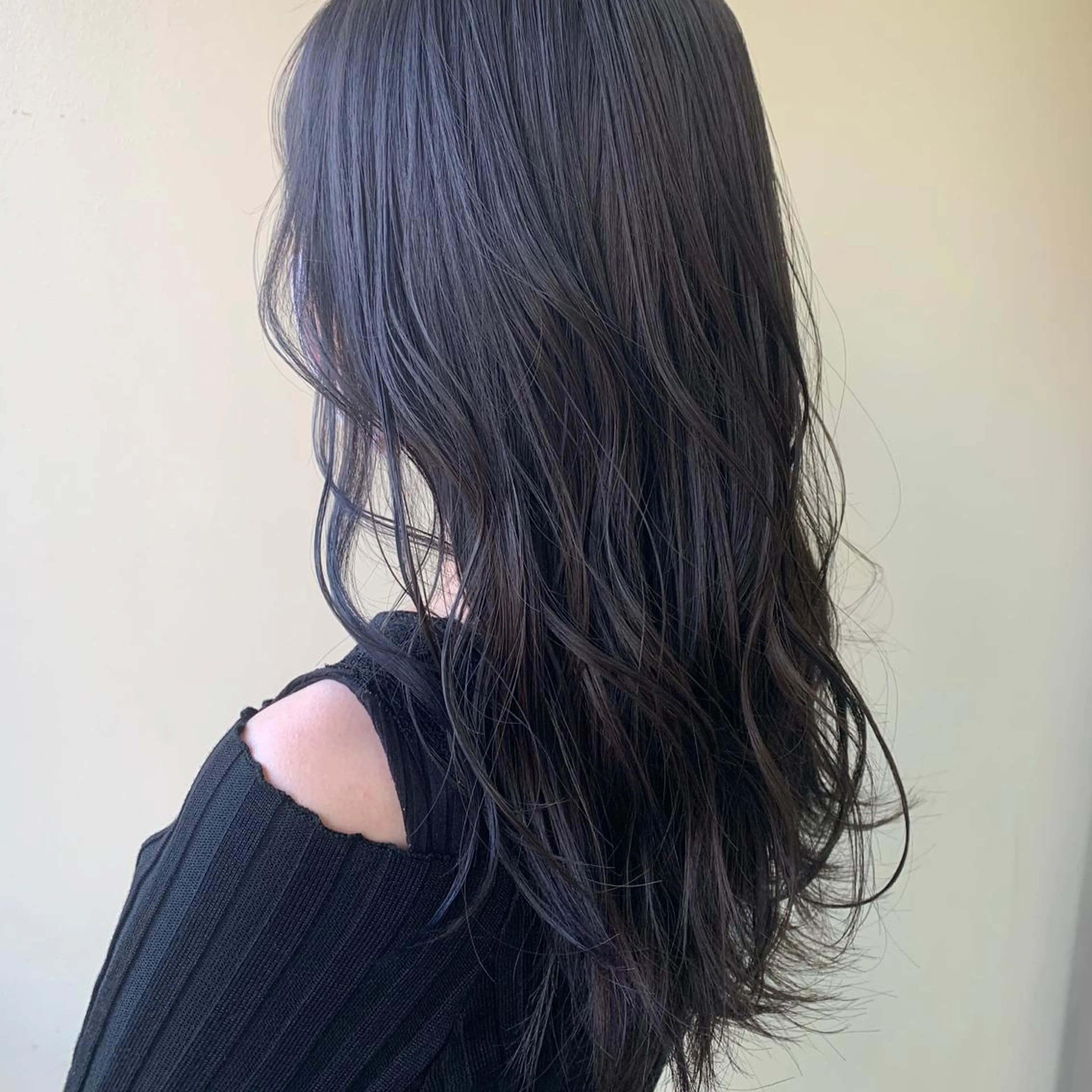 ❤︎艶髪ブルーブラックカラー➕似合わせカット✂️➕3ステップディープレイヤートリートメントの写真